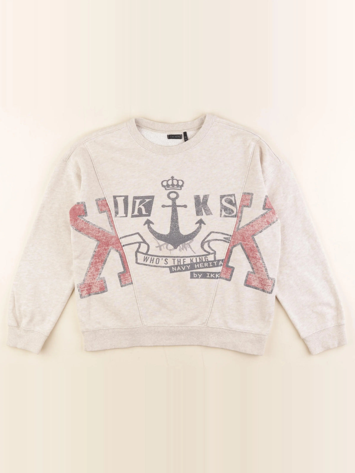 IKKS - sweat beige - 10 ans