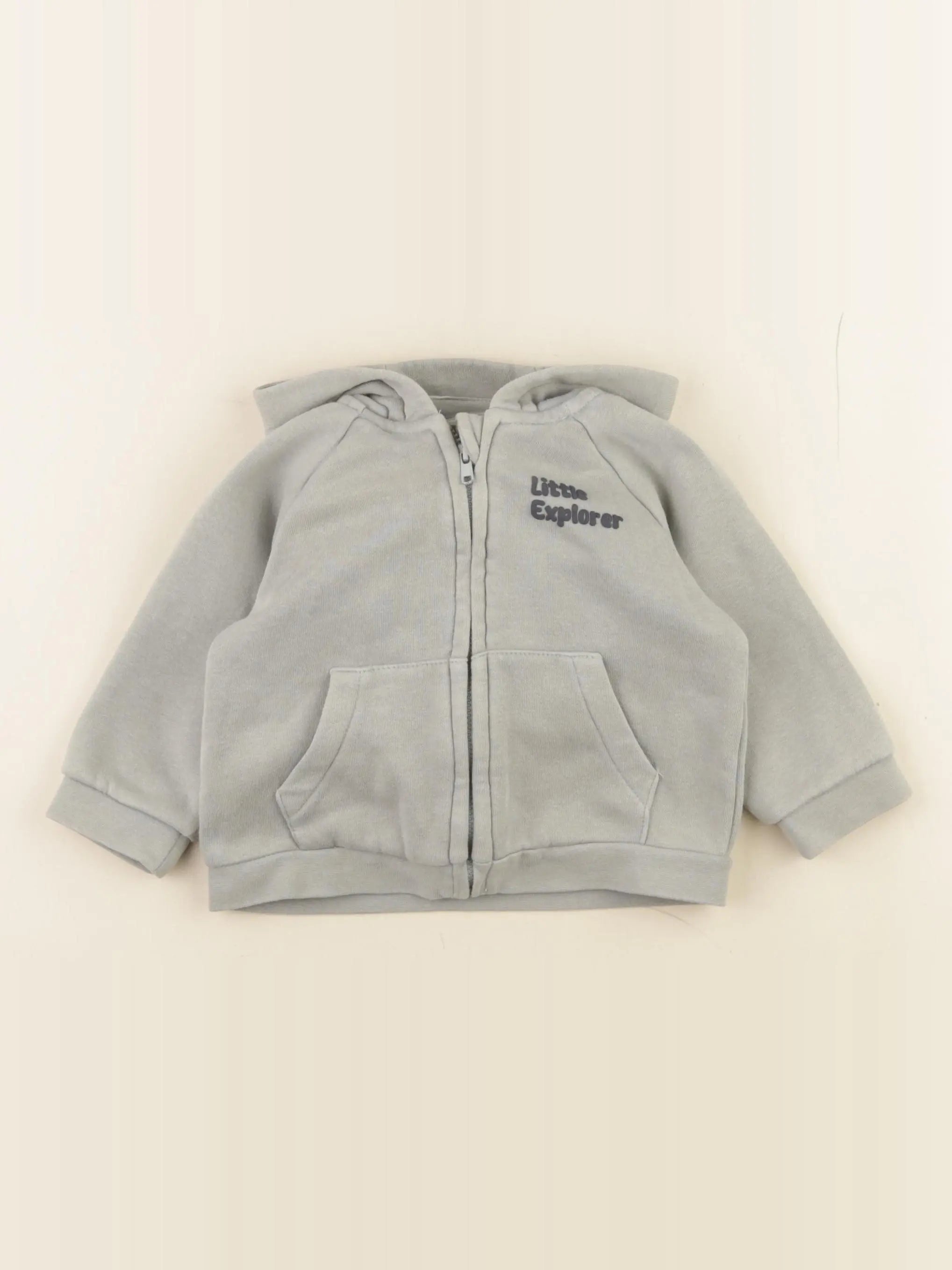 Vertbaudet - sweat vert - 12 mois