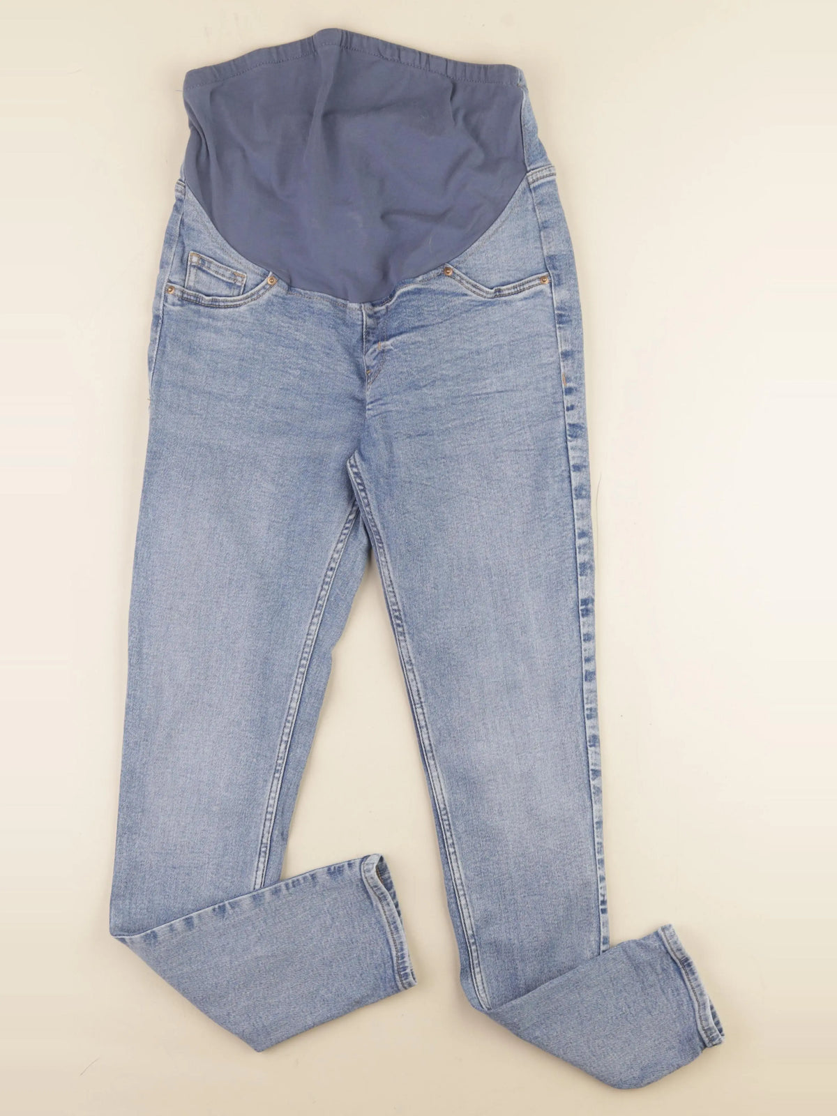 H&M - jean grossesse bleu - s