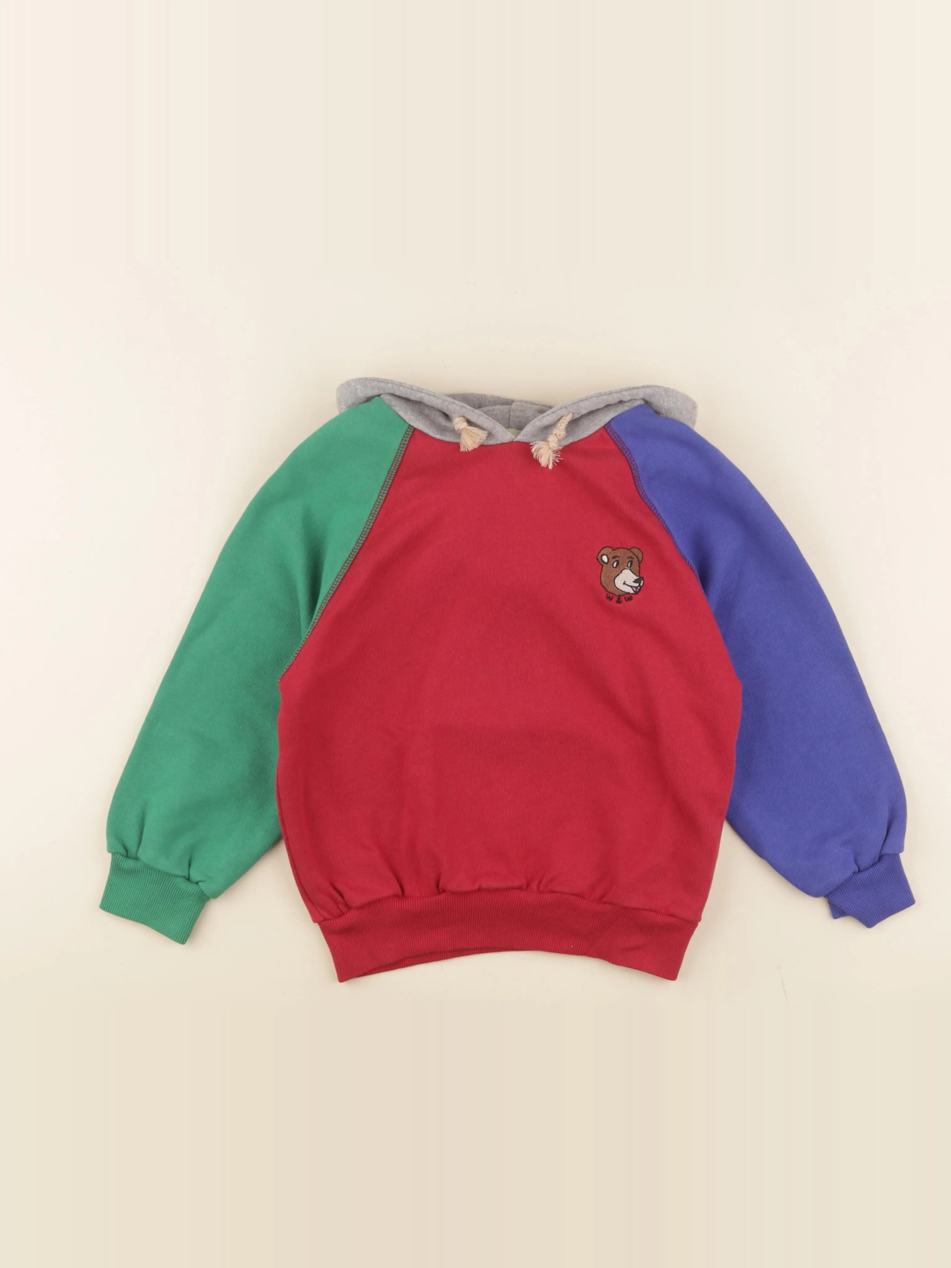 Sweat à capuche multicolore
