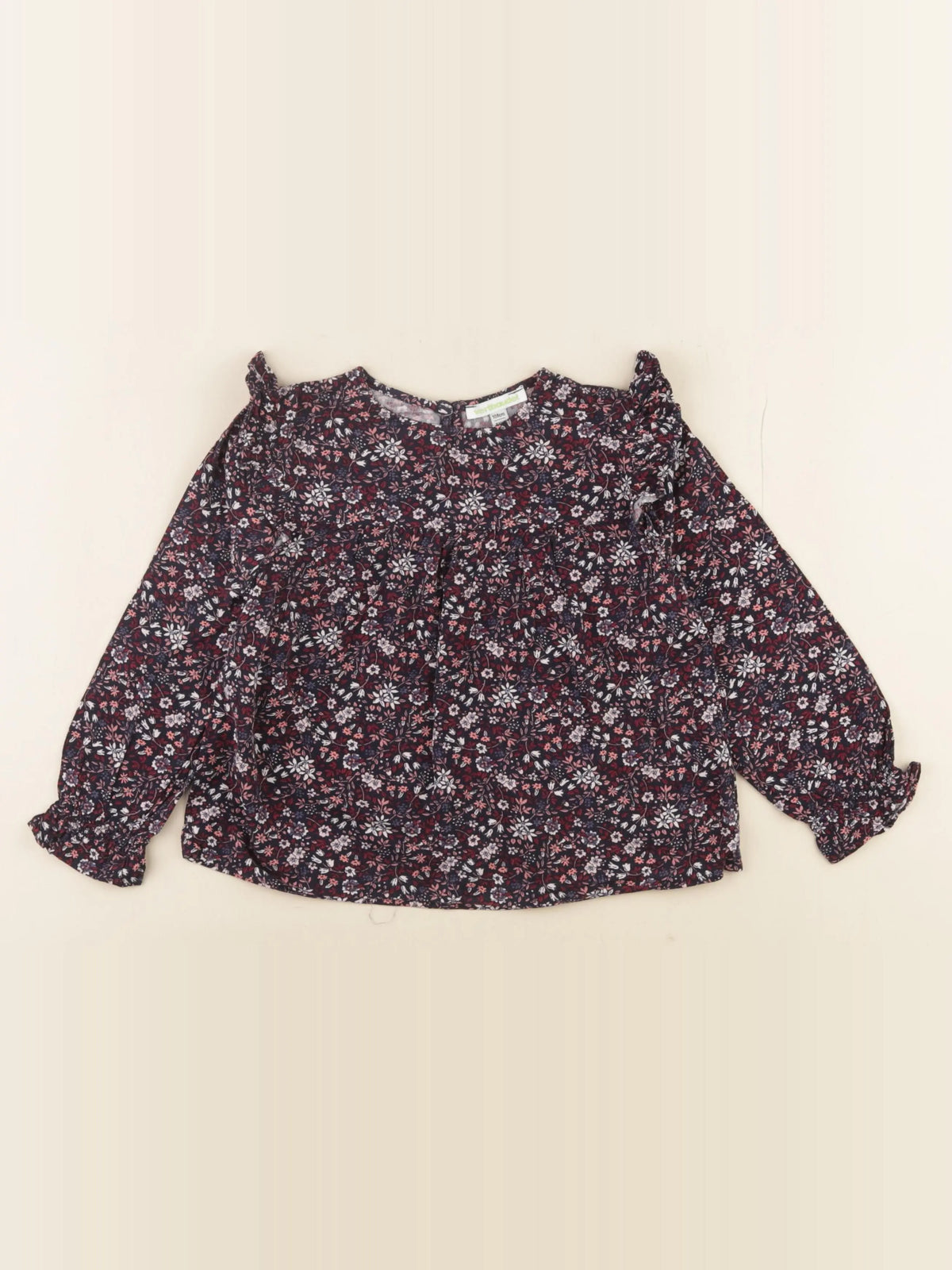 Vertbaudet - blouse bleu, rose - 6 ans