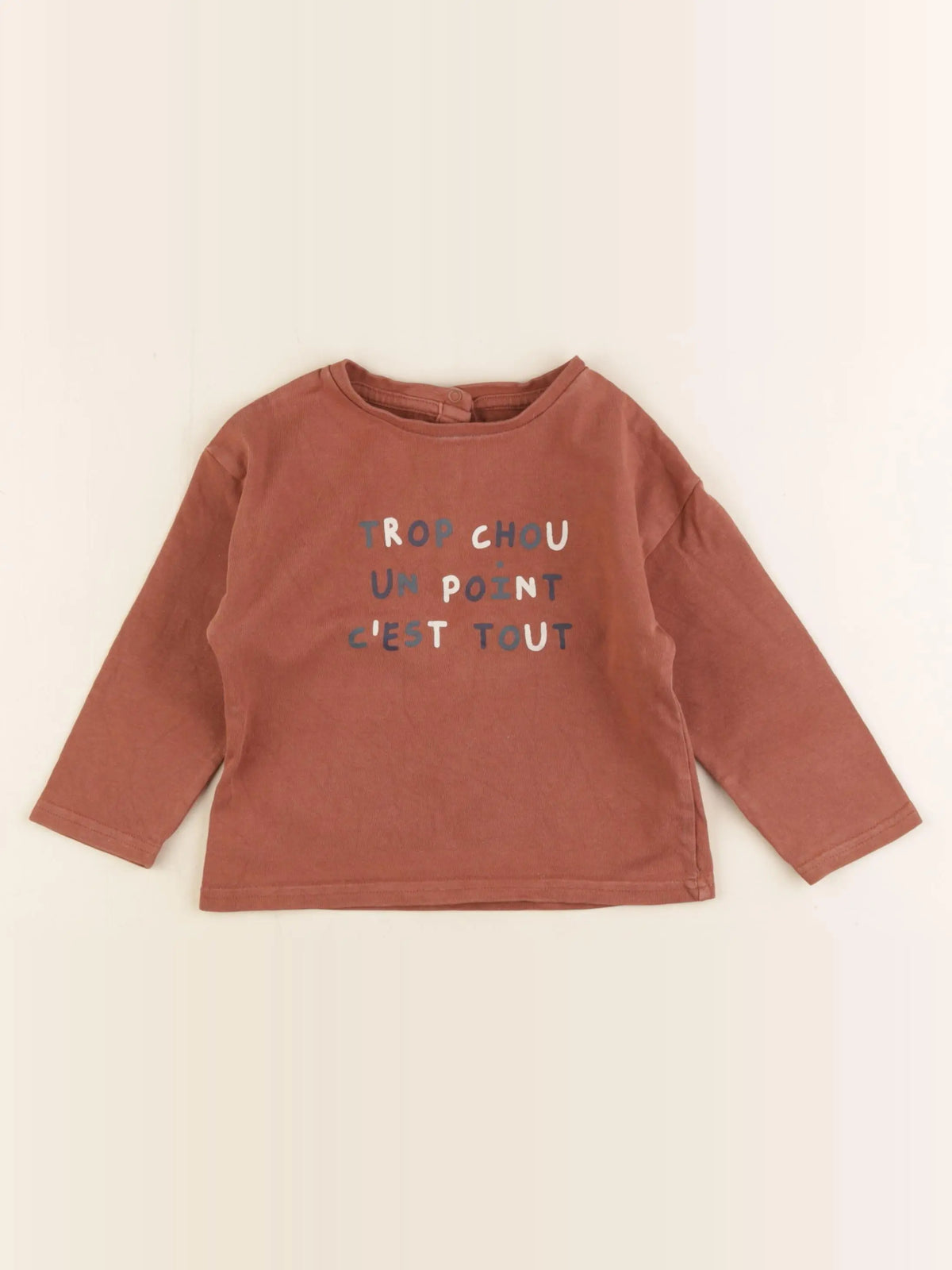 Vertbaudet - tee-shirt marron - 24 mois