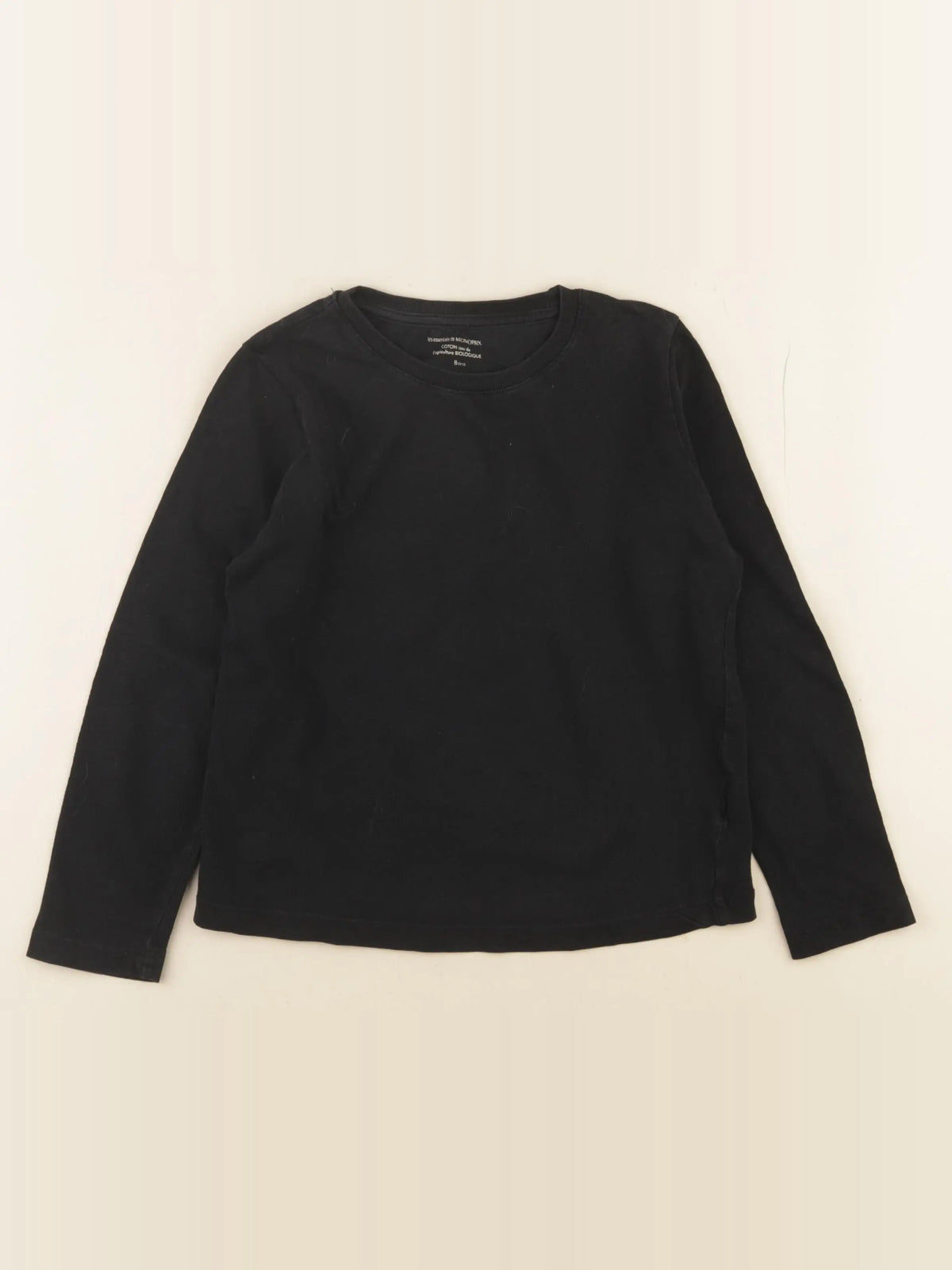 Monoprix - tee-shirt noir - 8 ans
