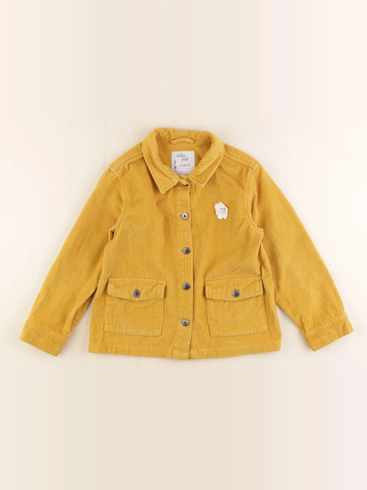 Vertbaudet - veste jaune - 8 ans