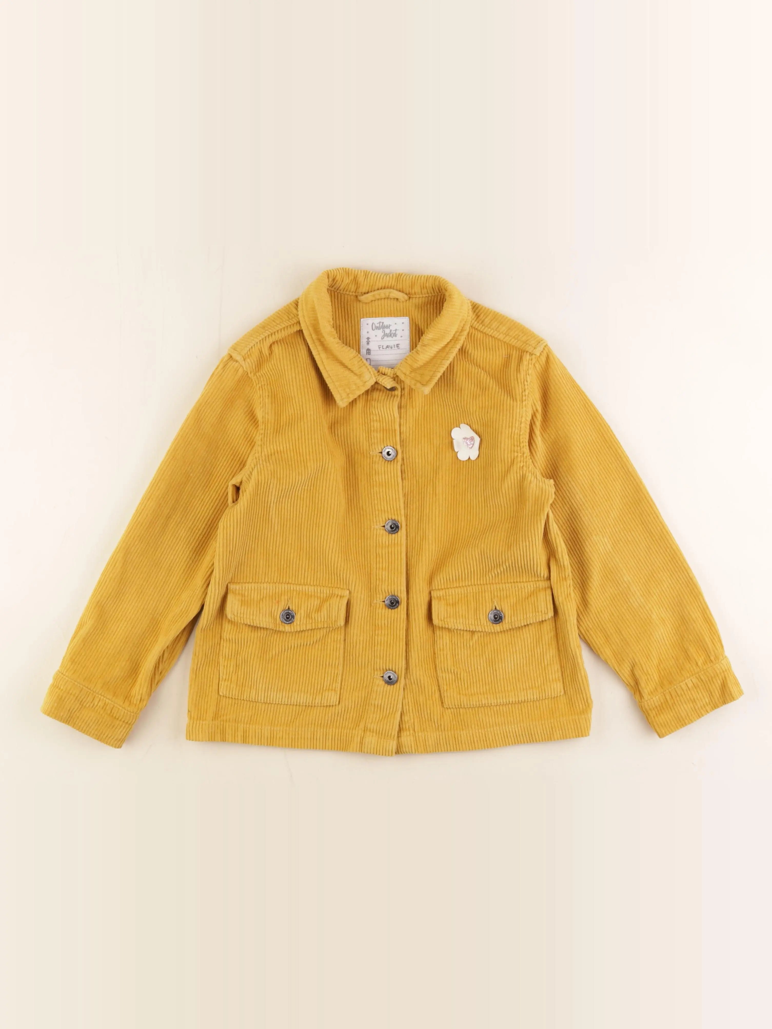 Vertbaudet - veste jaune - 8 ans
