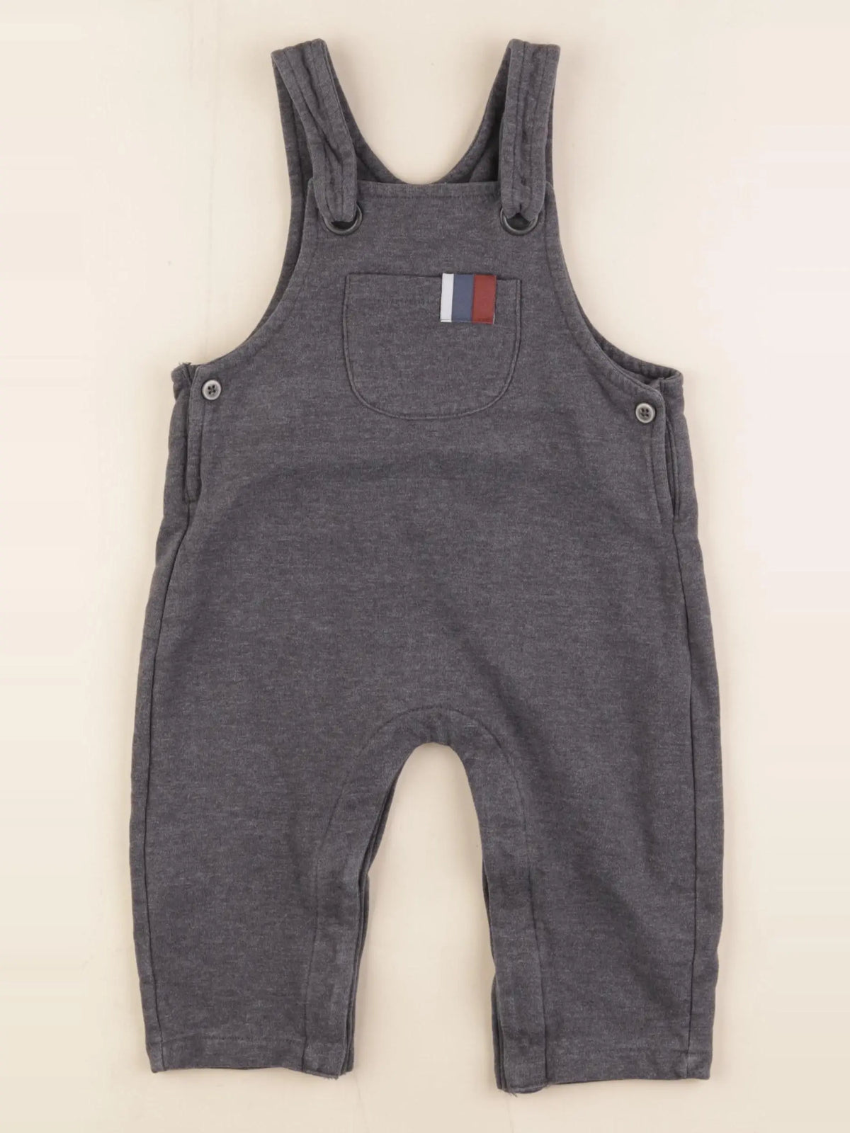 Vertbaudet - salopette gris - 18 mois