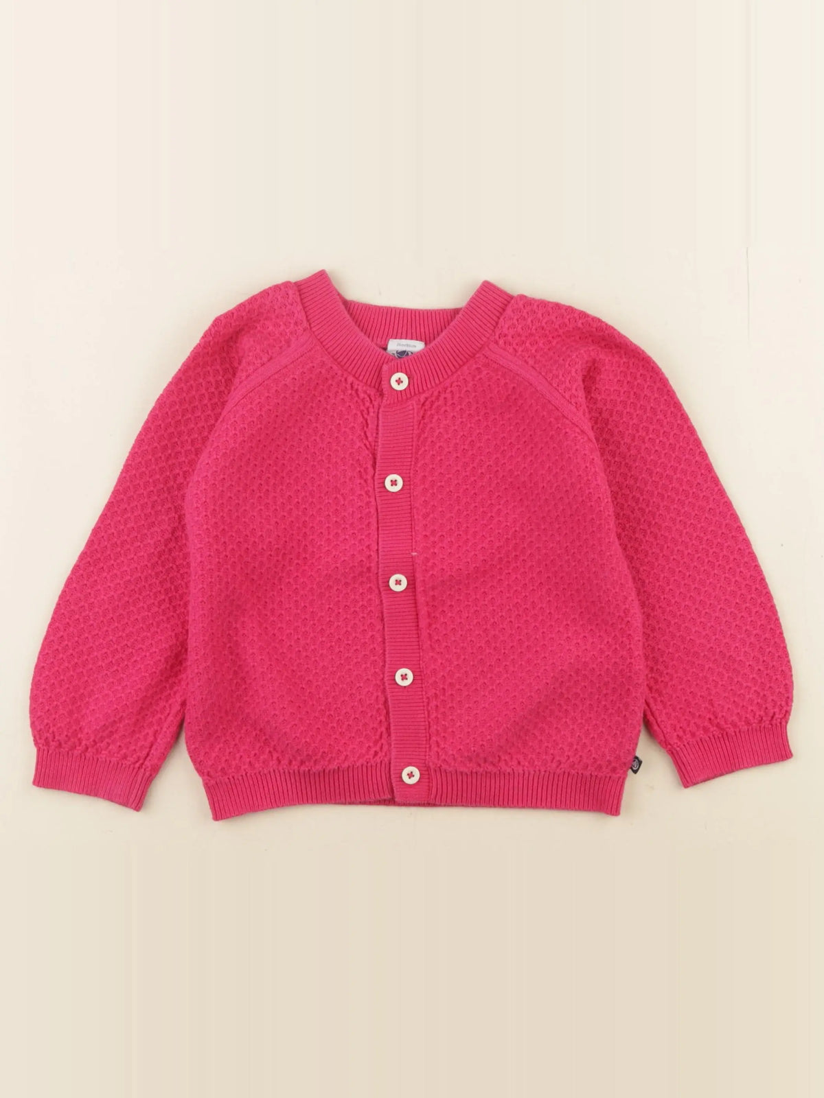 Petit Bateau - gilet rose - 24 mois