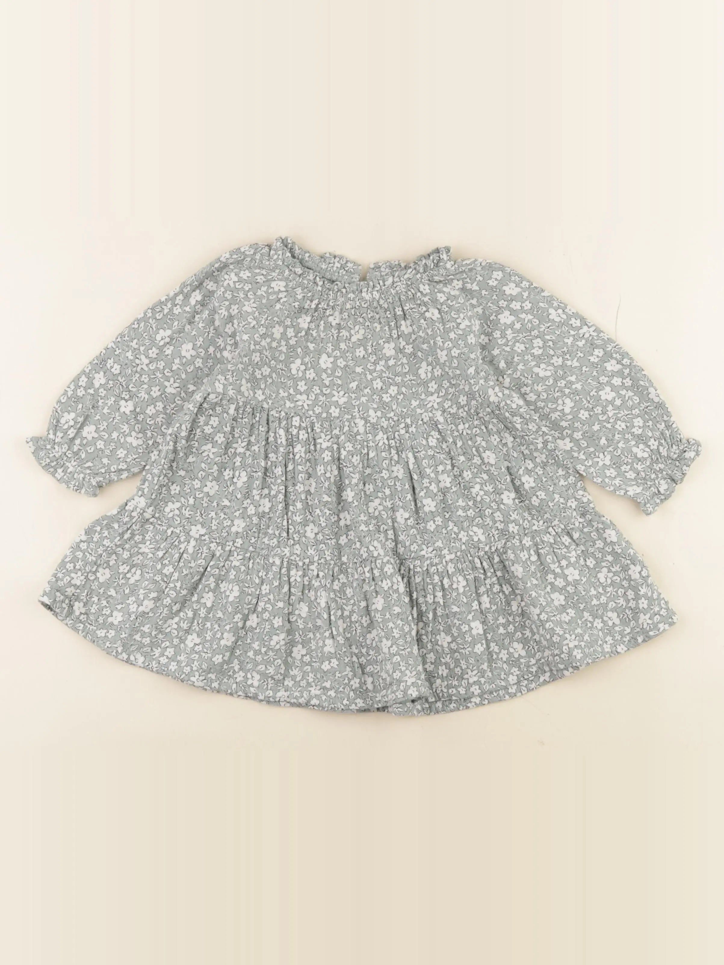 Vertbaudet - robe bleu - 12 mois