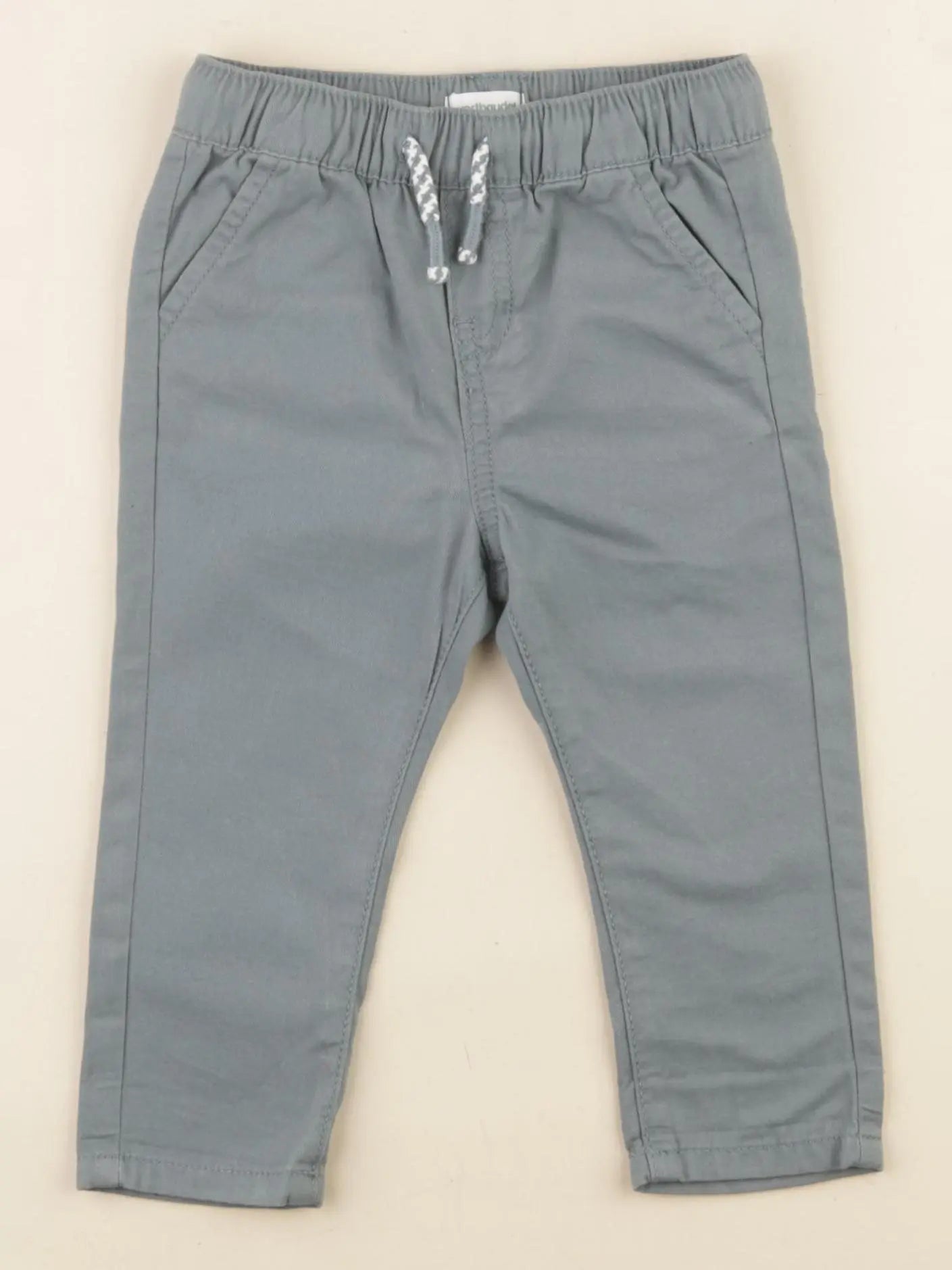 Vertbaudet - pantalon vert - 9 mois