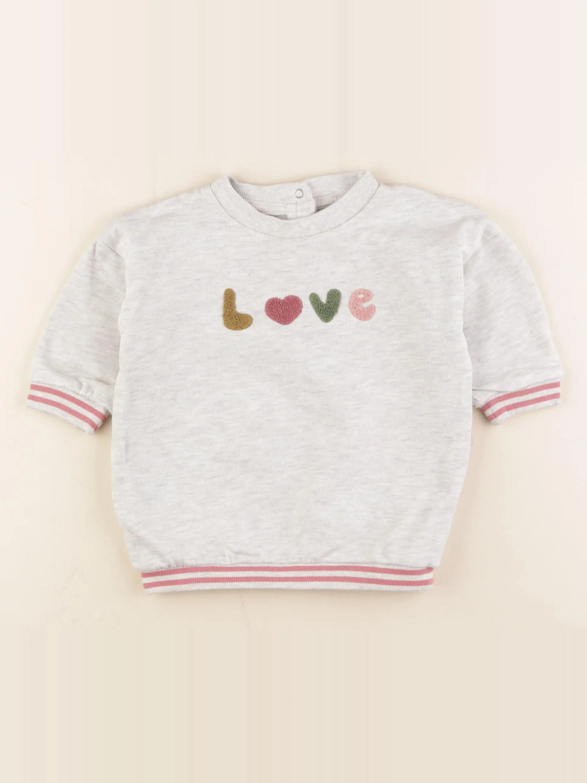 Vertbaudet - robe gris - 9 mois