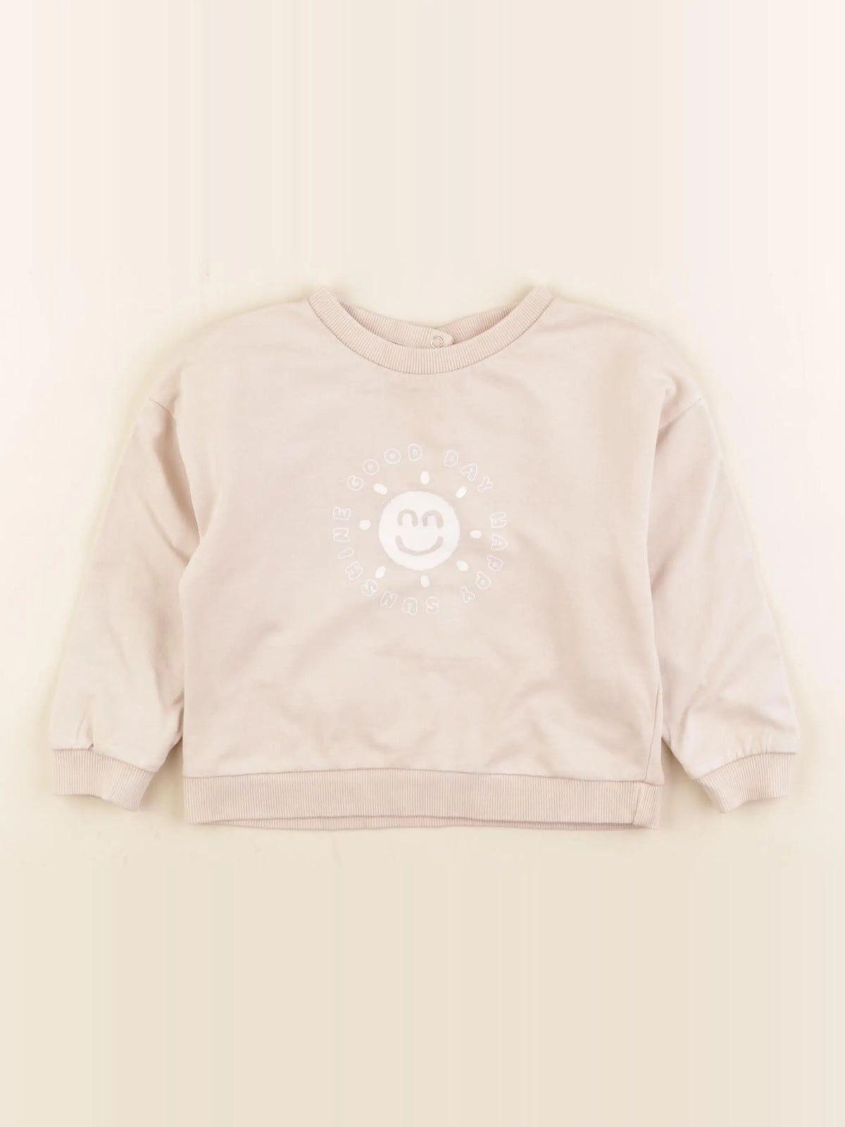 Vertbaudet - sweat rose - 24 mois