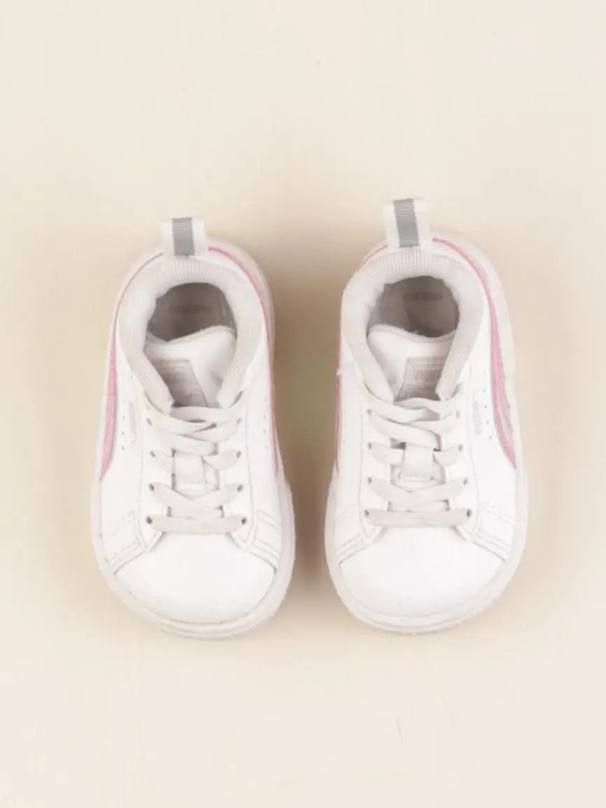 Puma - baskets blanc, rose - pointure 20