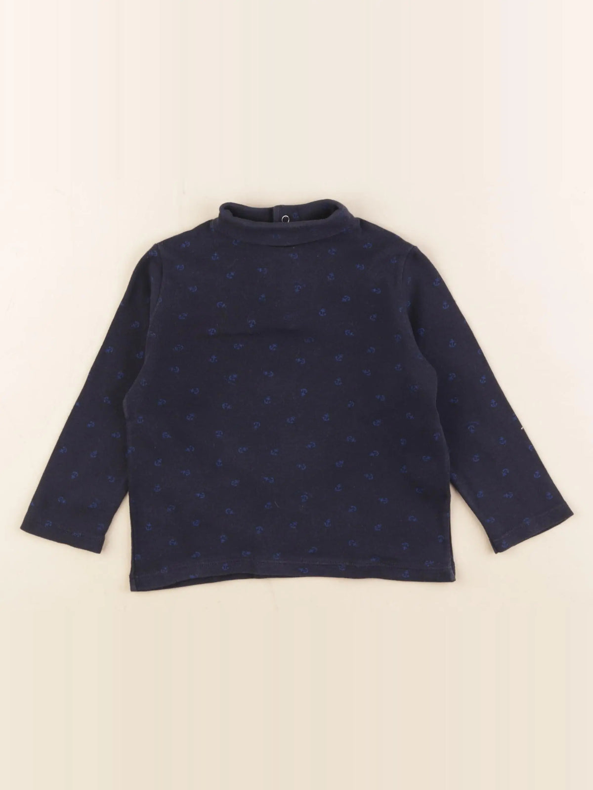 Petit Bateau - sous-pull bleu - 2 ans