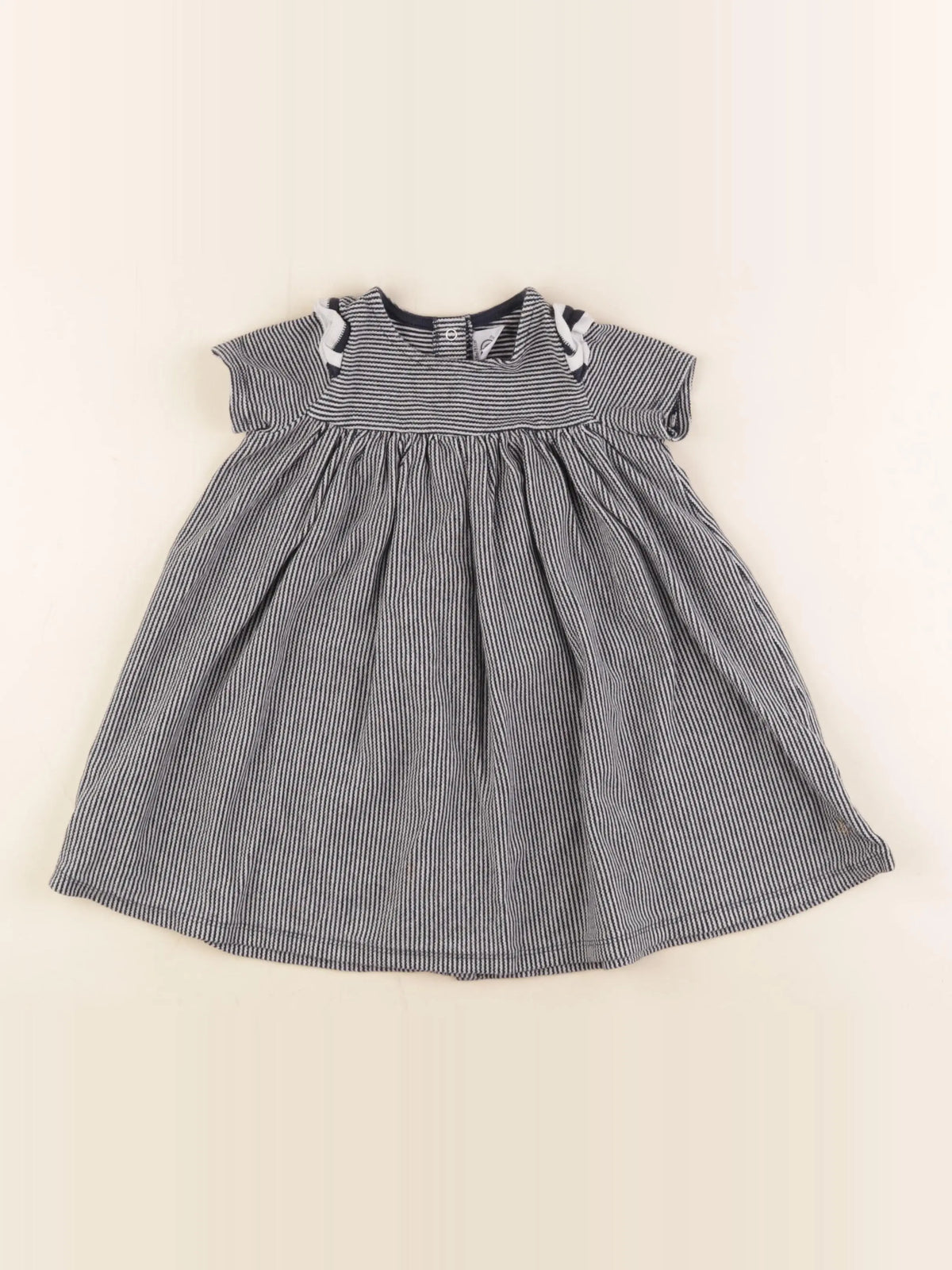 Petit Bateau - robe bleu - 18 mois