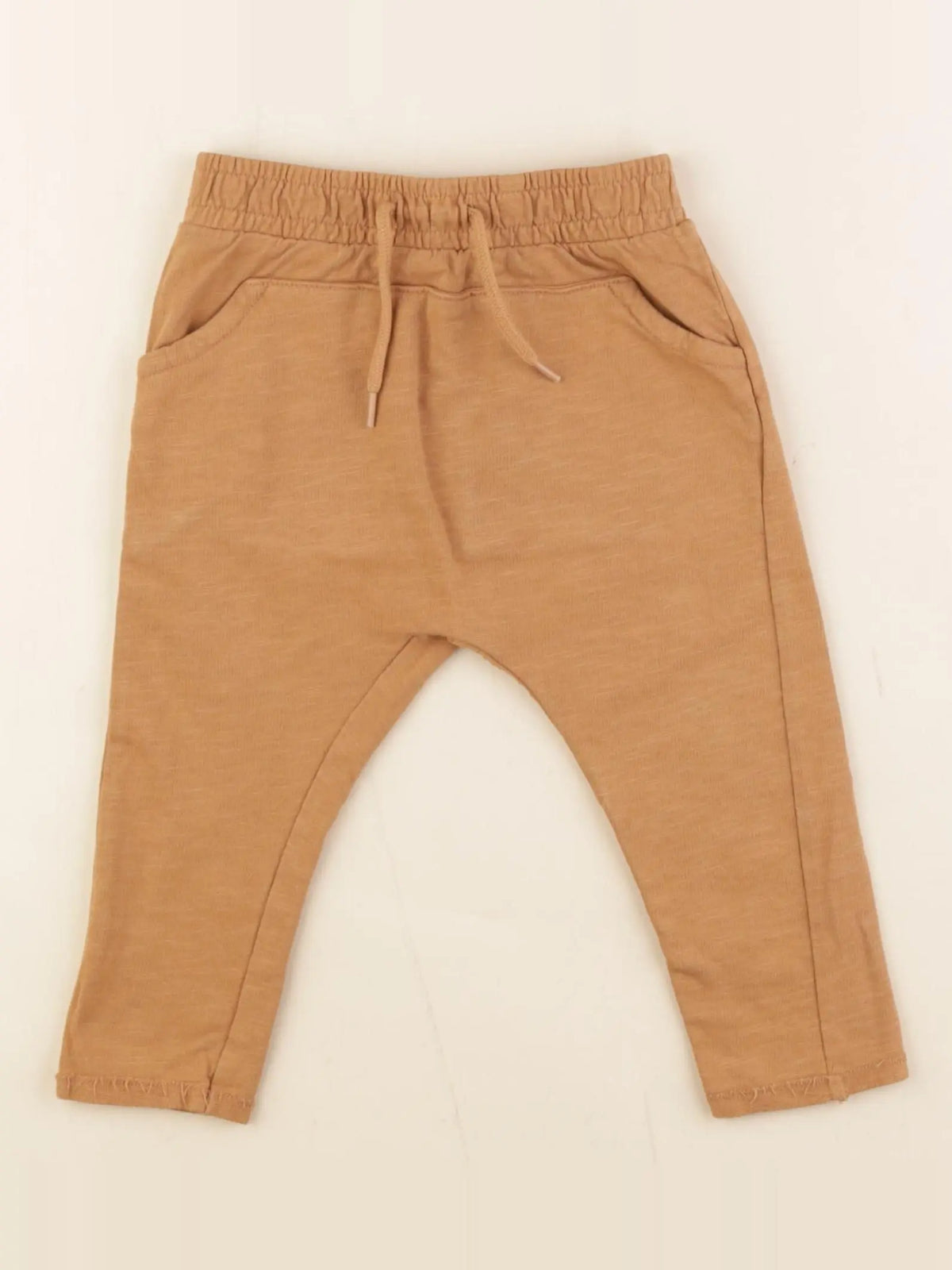 Vertbaudet - sarouel marron - 9 mois