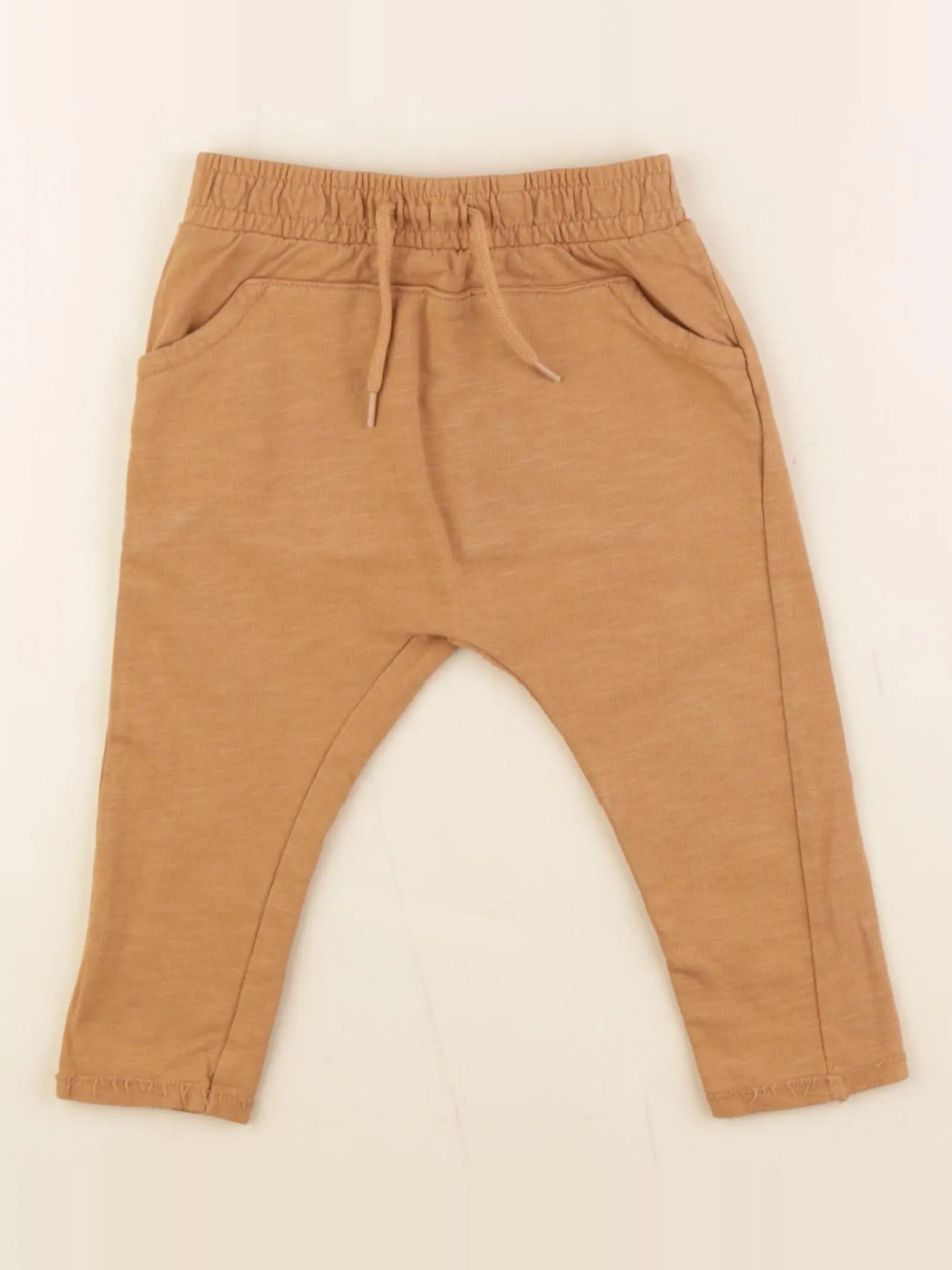 Vertbaudet - sarouel marron - 9 mois