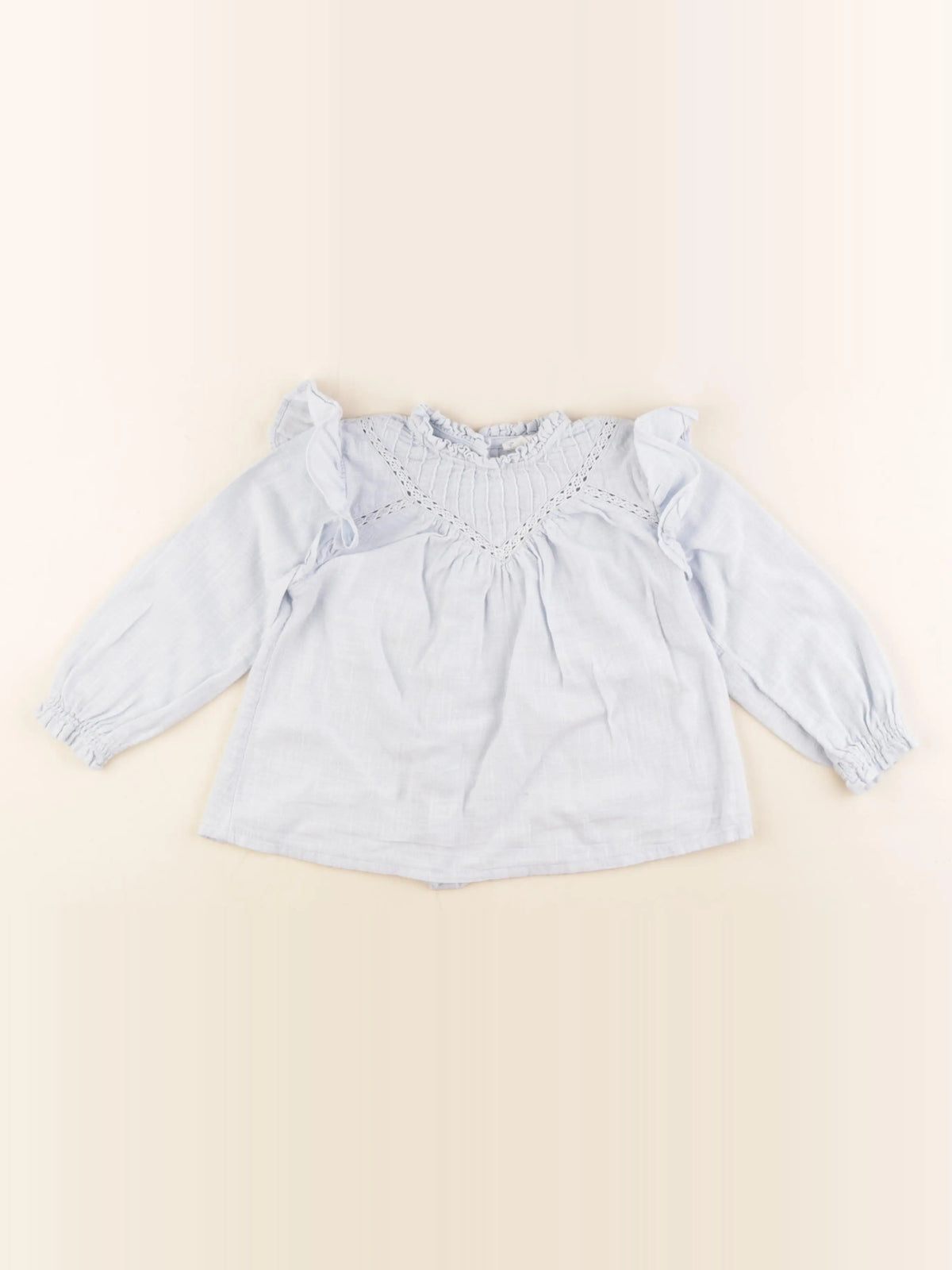 Vertbaudet - blouse bleu - 24 mois