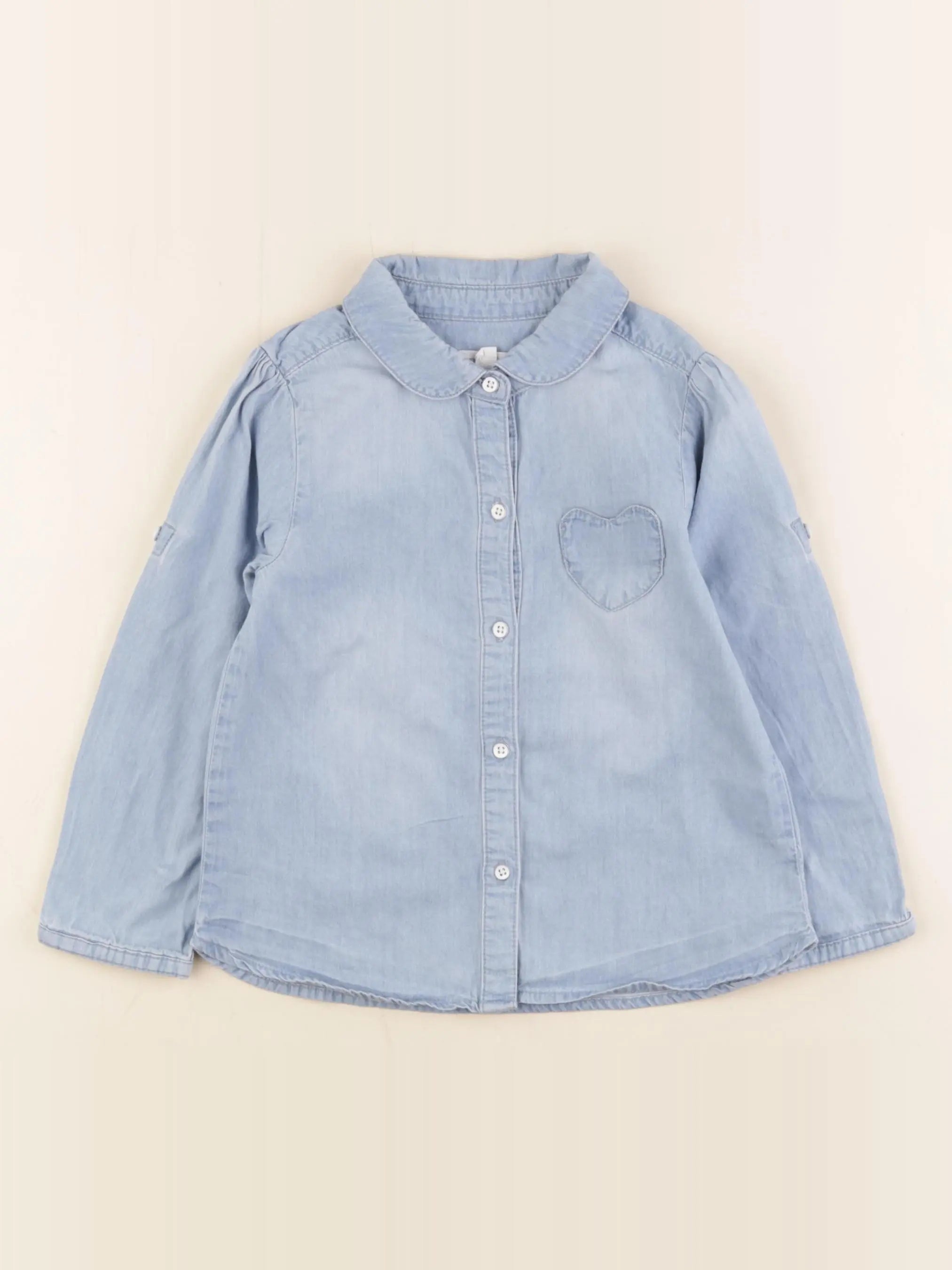 Vertbaudet - blouse bleu - 36 mois