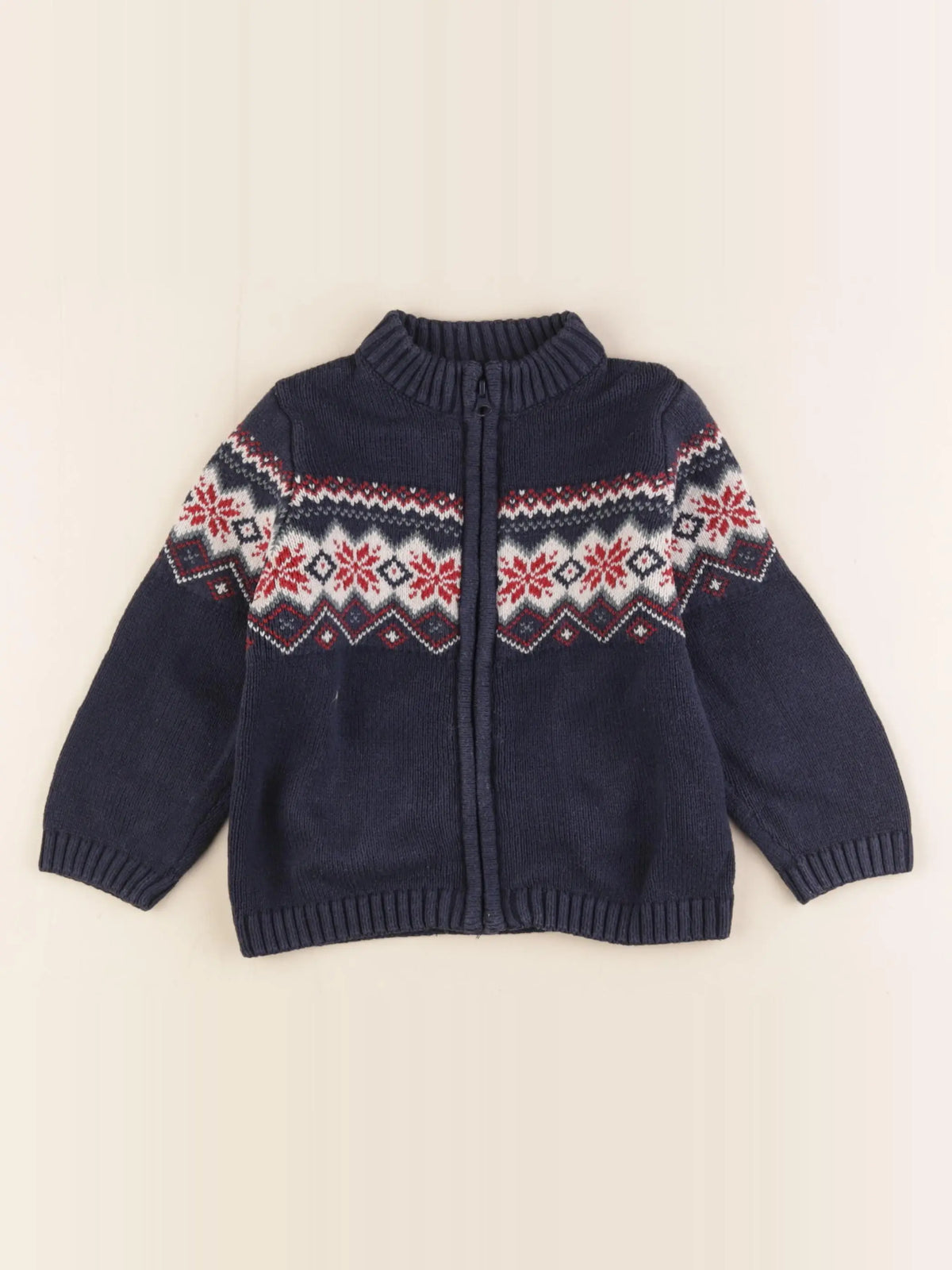 Vertbaudet - gilet multicolore - 24 mois