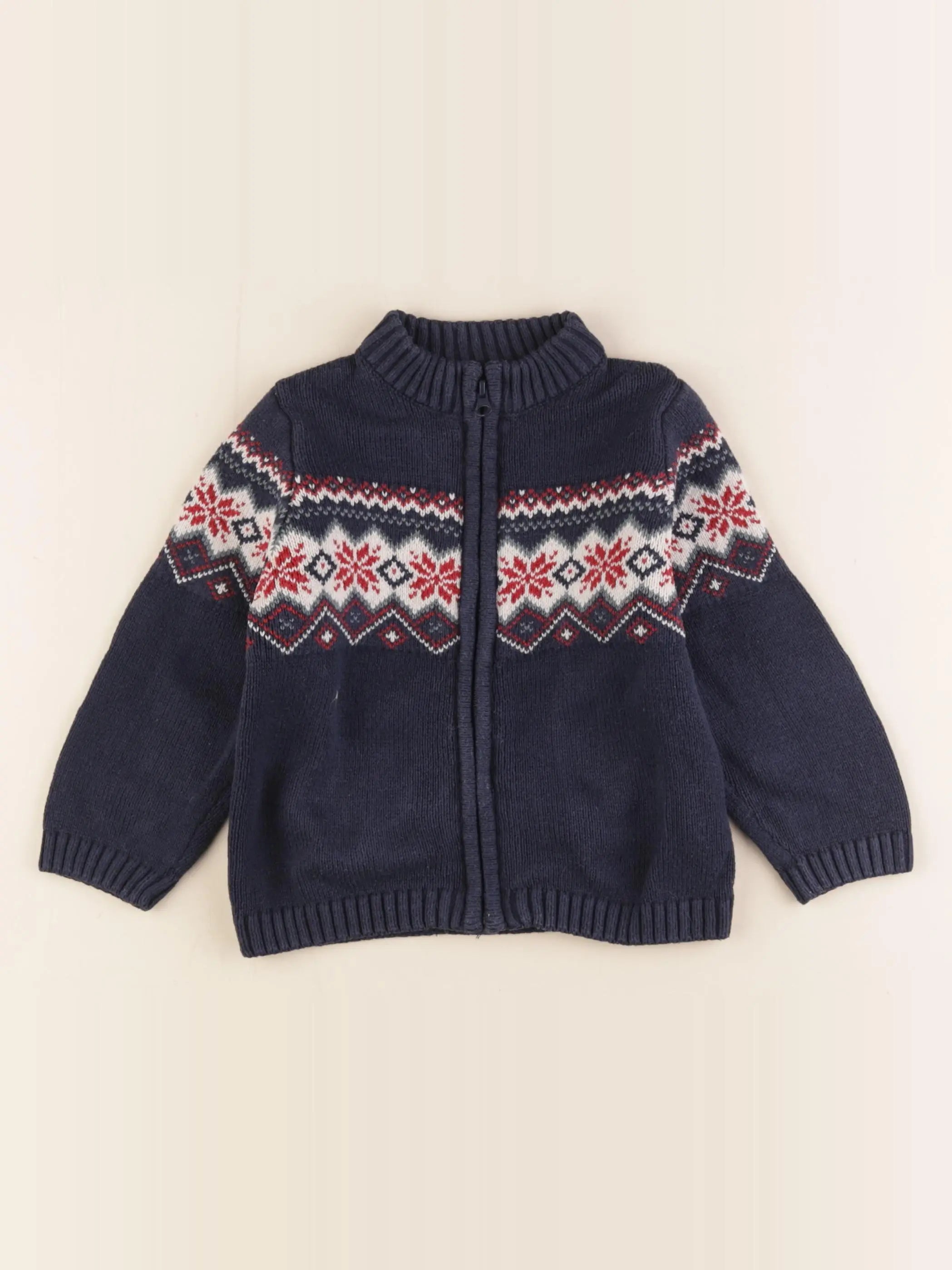 Vertbaudet - gilet multicolore - 24 mois