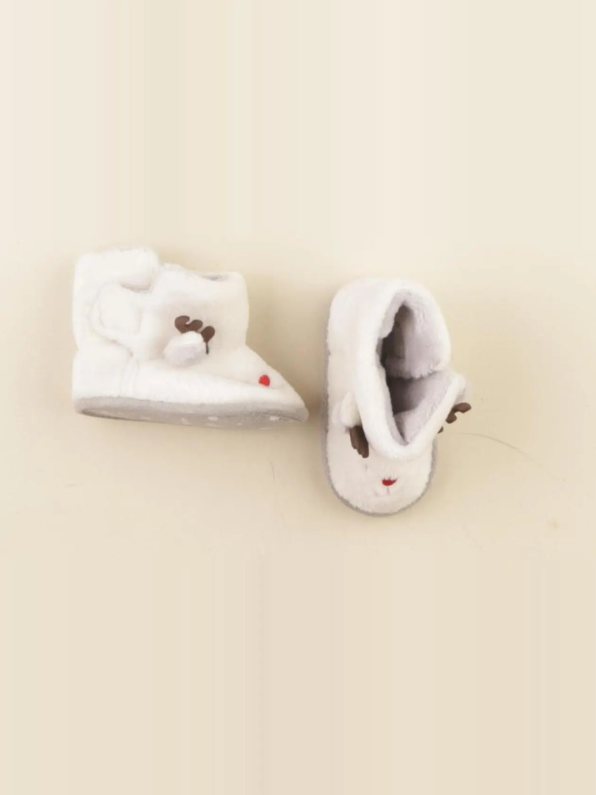 Vertbaudet - chaussons beige - pointure 18