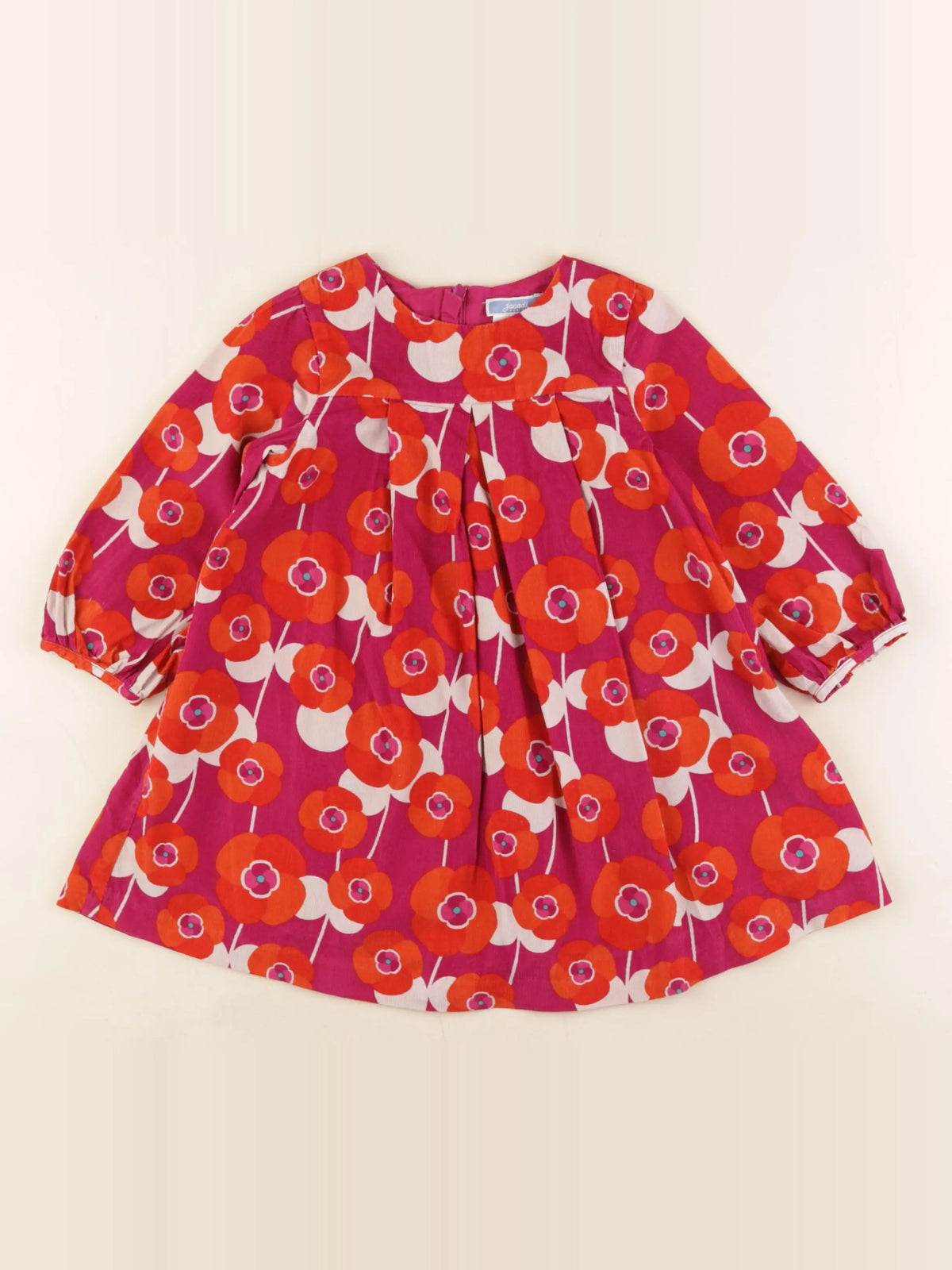 Jacadi - robe violet, orange - 36 mois