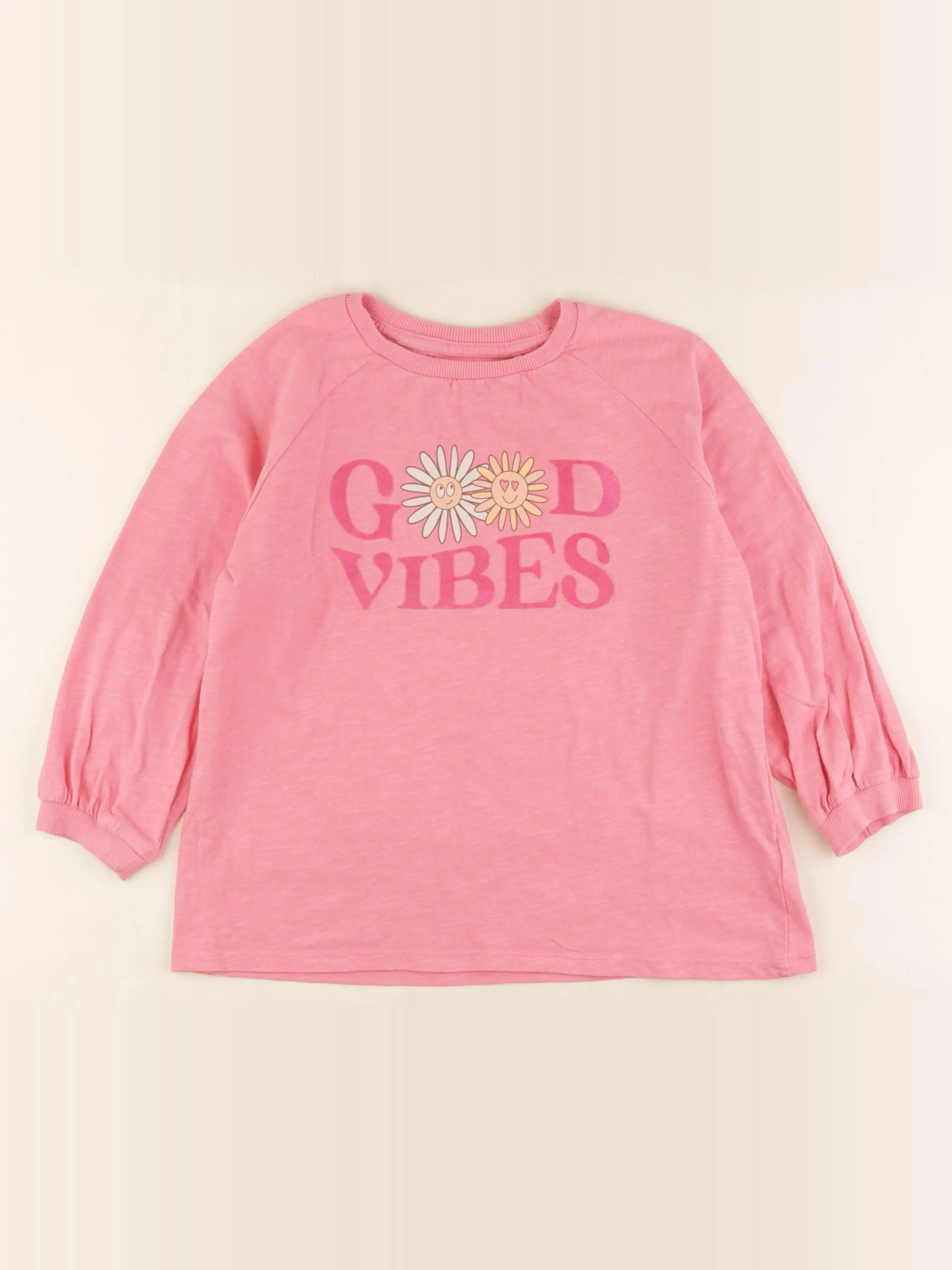 Vertbaudet - tee-shirt rose - 10 ans
