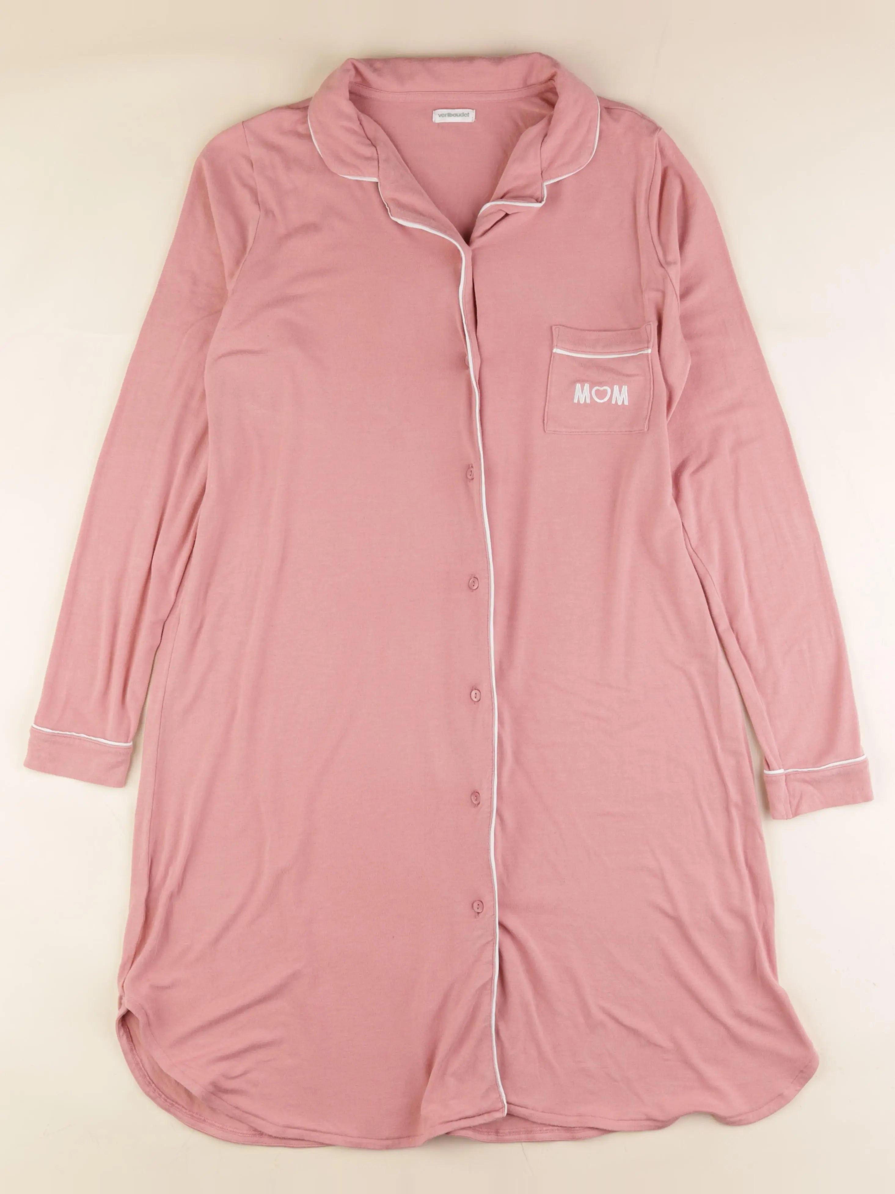 Vertbaudet - chemise de nuit allaitement rose - 34 à 36
