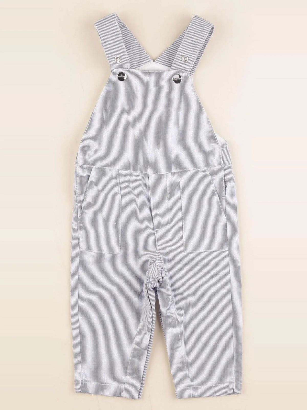 Jacadi - salopette blanc, bleu - 12 mois
