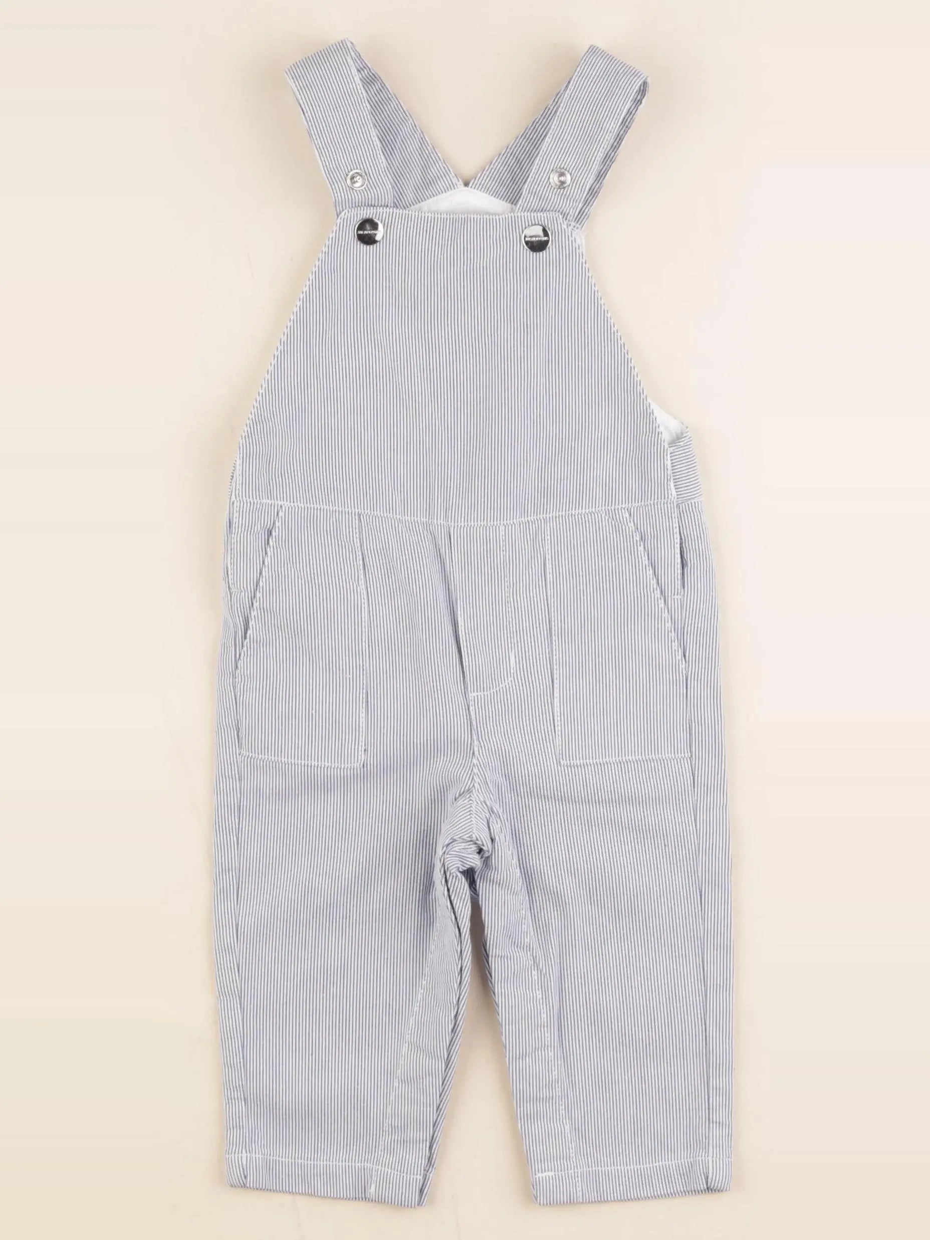 Jacadi - salopette blanc, bleu - 12 mois