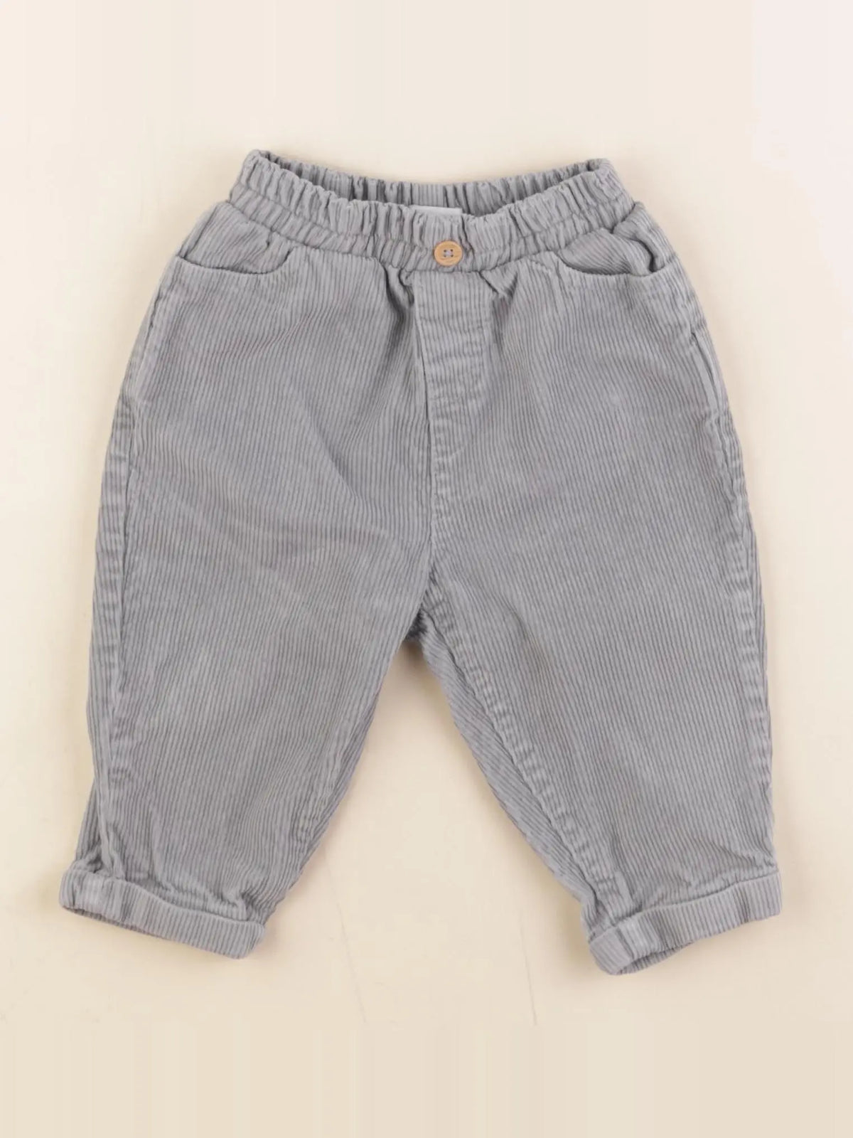Vertbaudet - pantalon gris - 12 mois