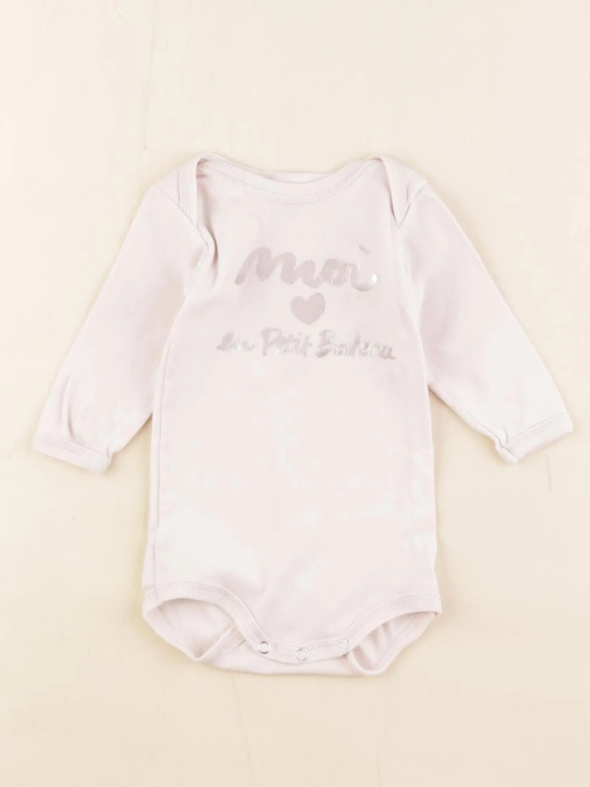 Petit Bateau - body rose - 3 mois