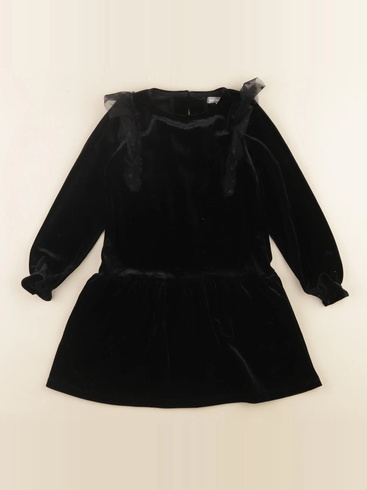 Vertbaudet - robe noir, argent - 4 ans