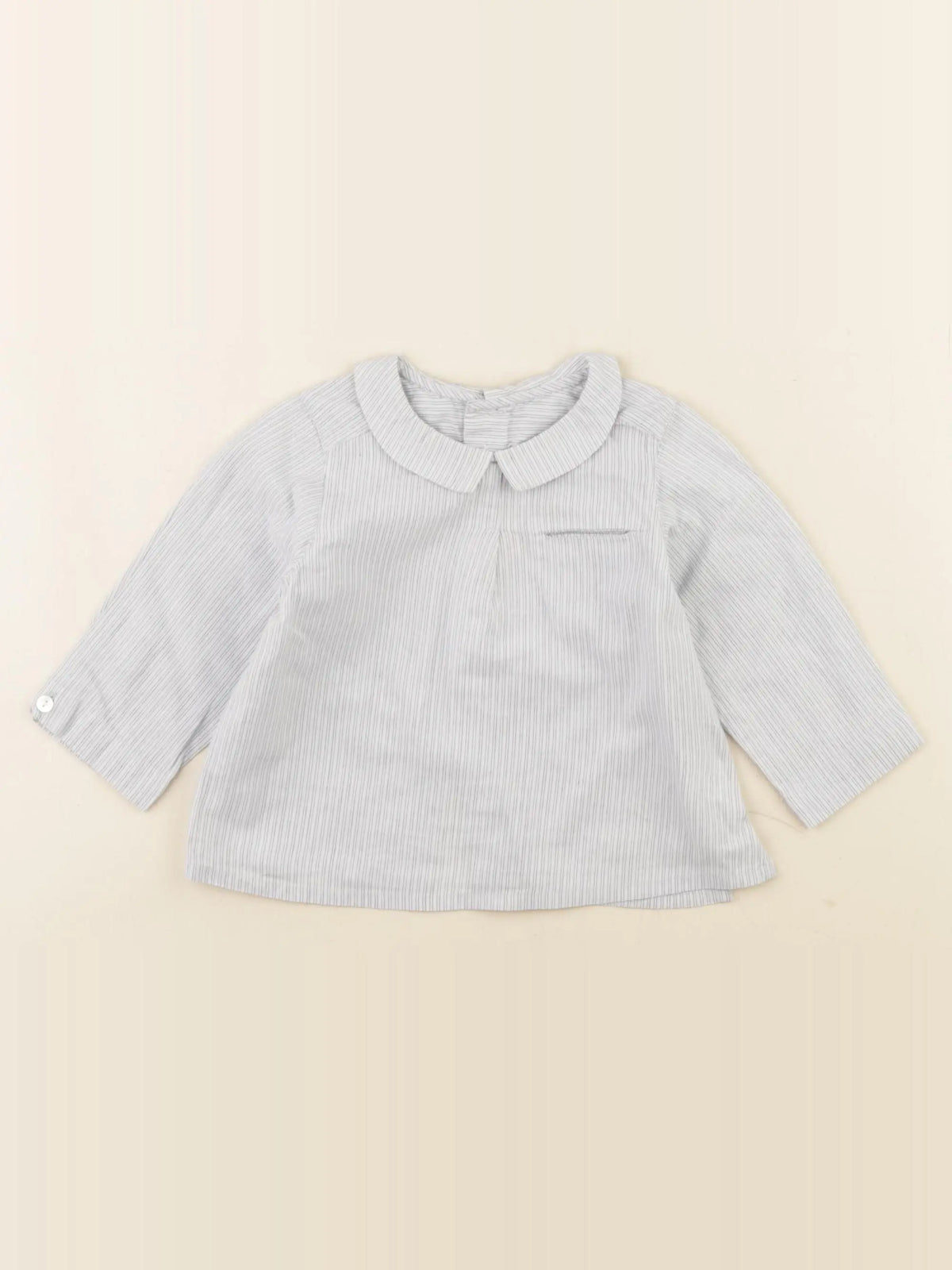 Bonpoint - blouse bleu - 6 mois