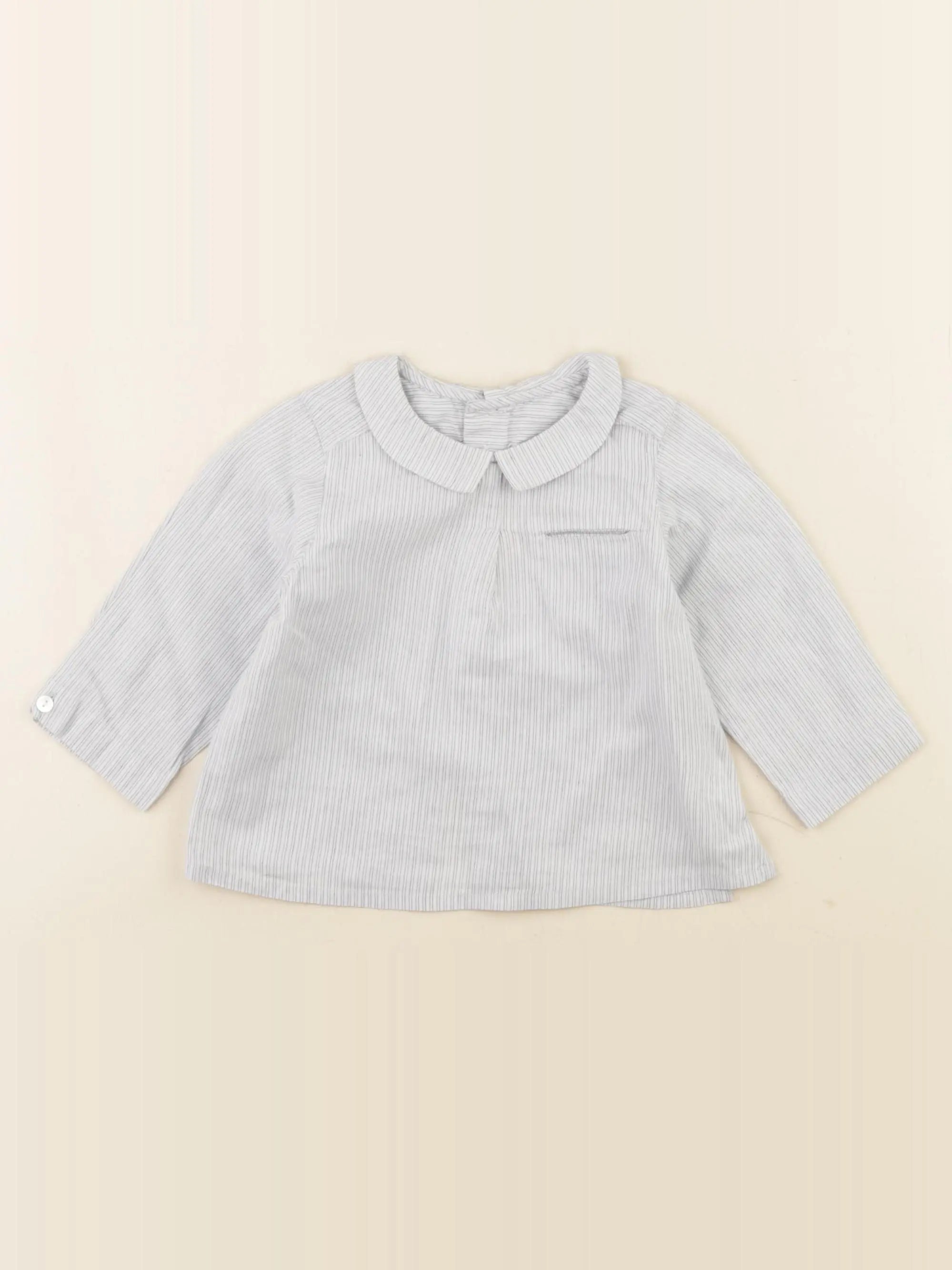 Bonpoint - blouse bleu - 6 mois
