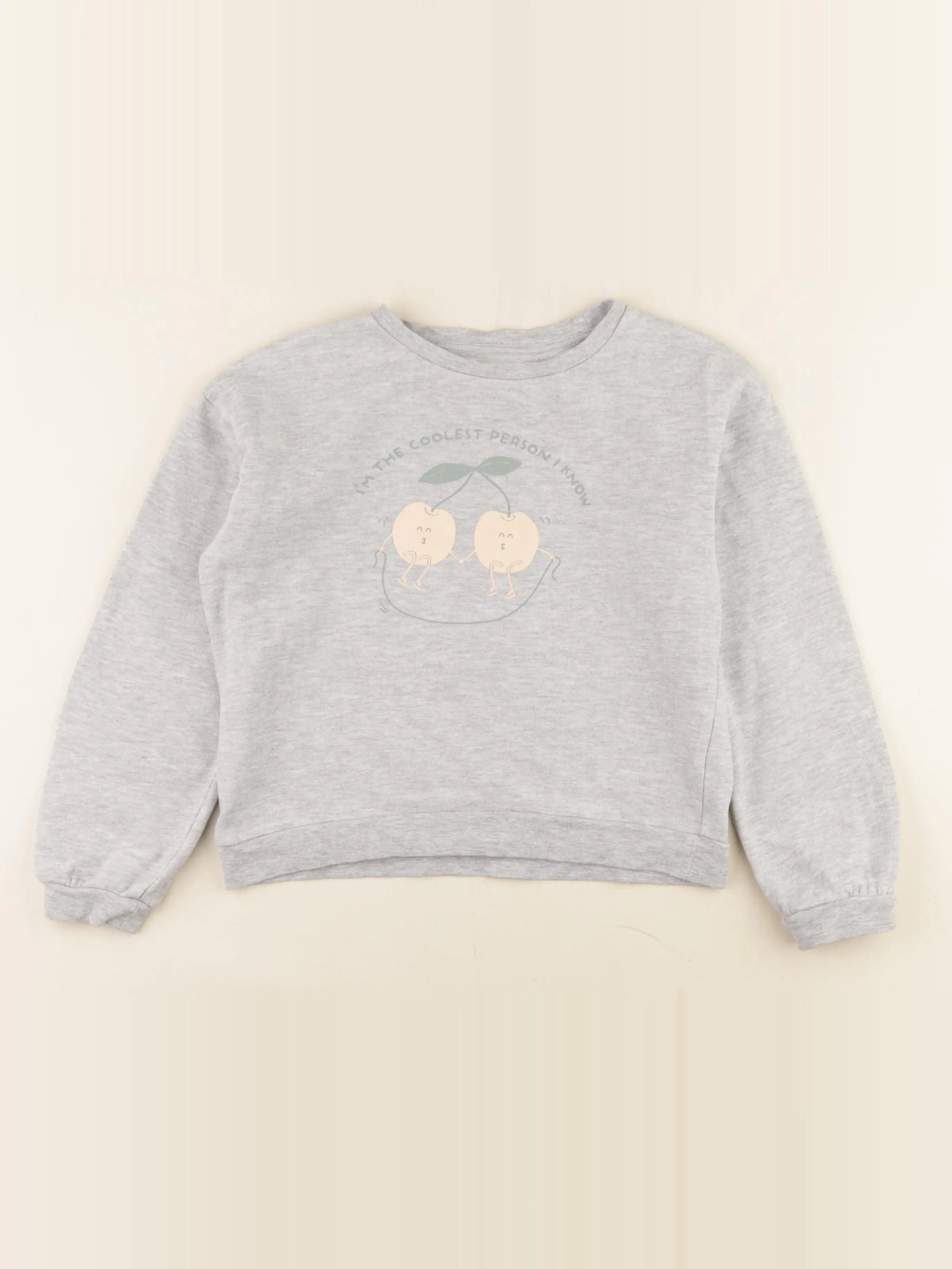 Vertbaudet - sweat gris - 8 ans