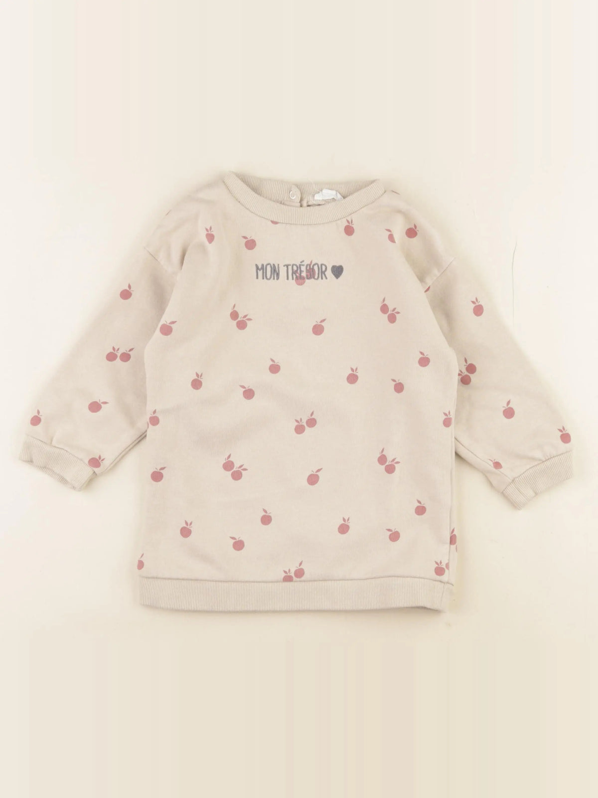Vertbaudet - robe beige - 36 mois
