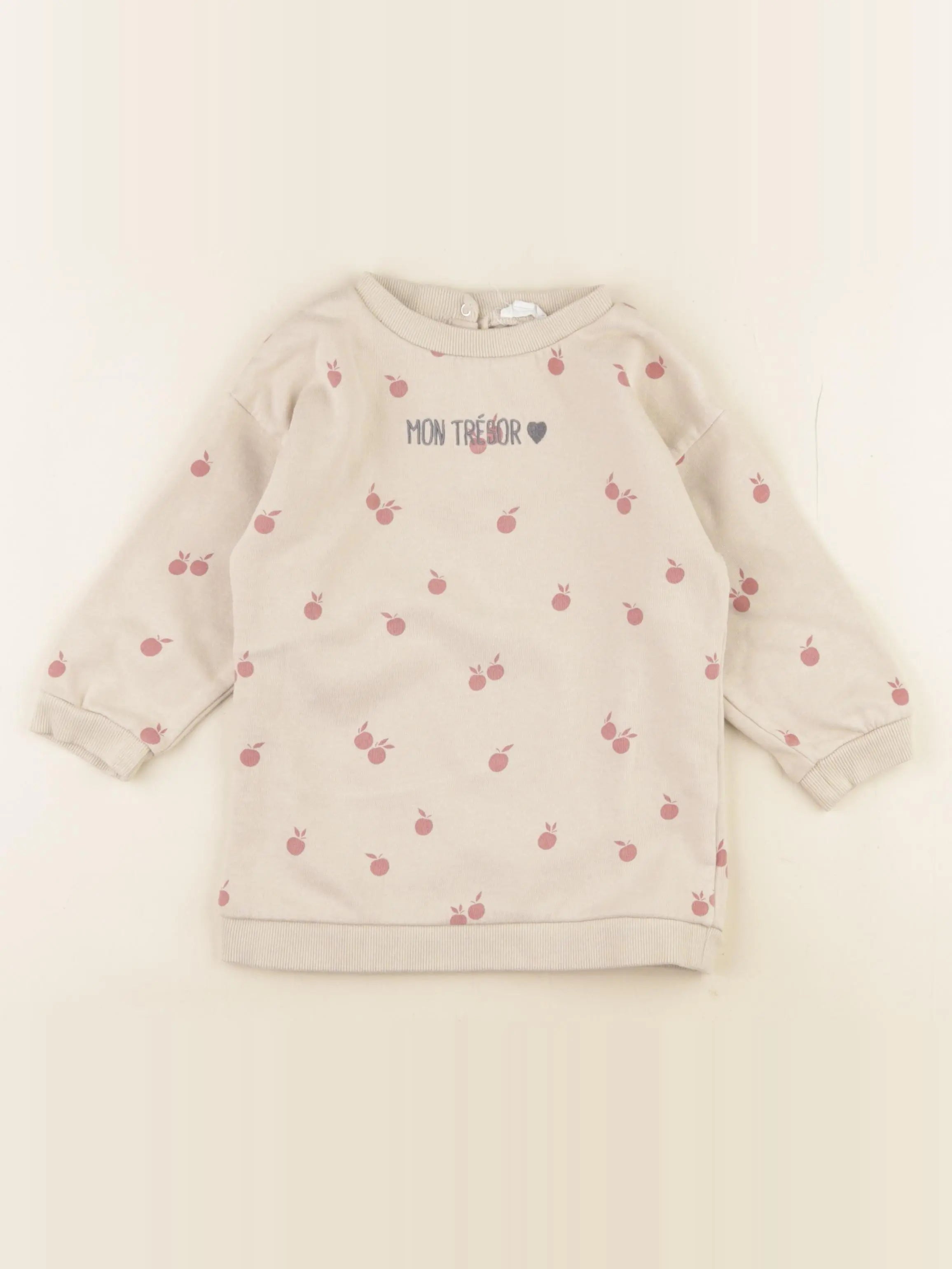 Vertbaudet - robe beige - 36 mois
