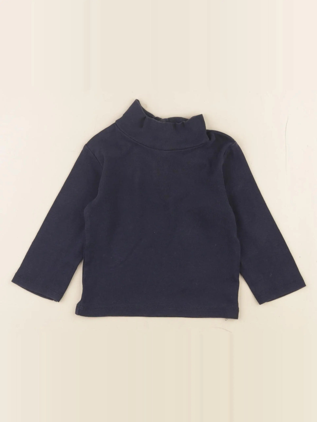 Vertbaudet - sous-pull bleu - 12 mois