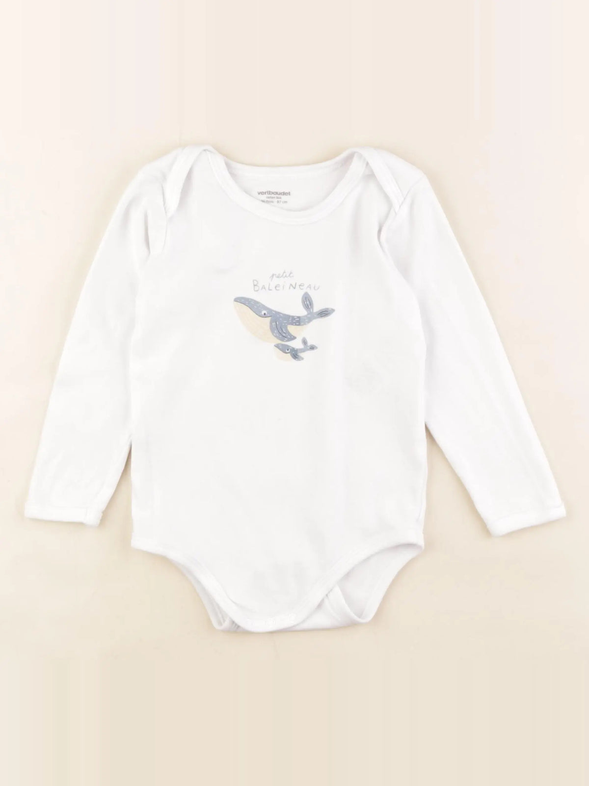 Vertbaudet - body blanc - 36 mois