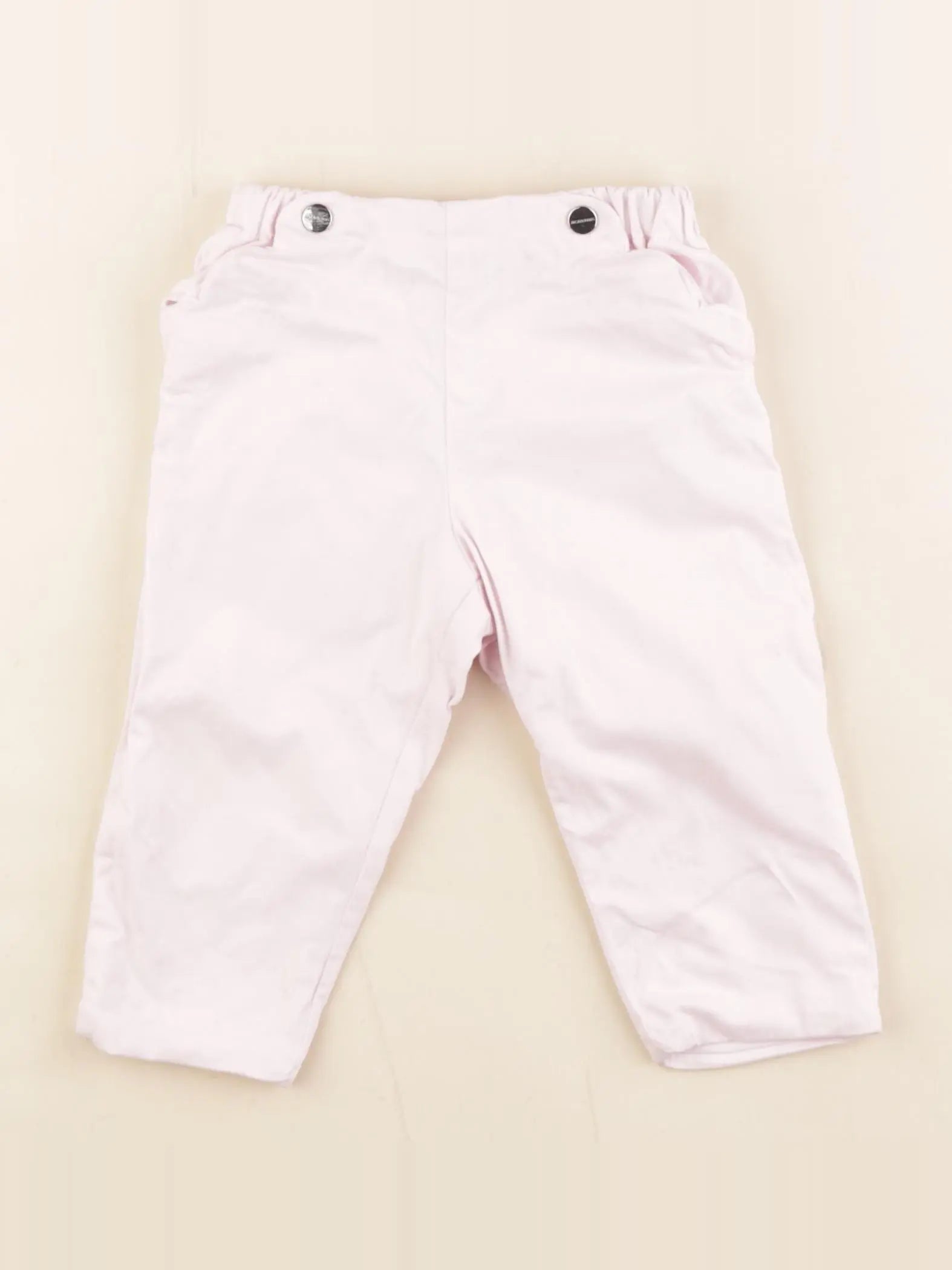 Jacadi - pantalon doublé rose - 12 mois