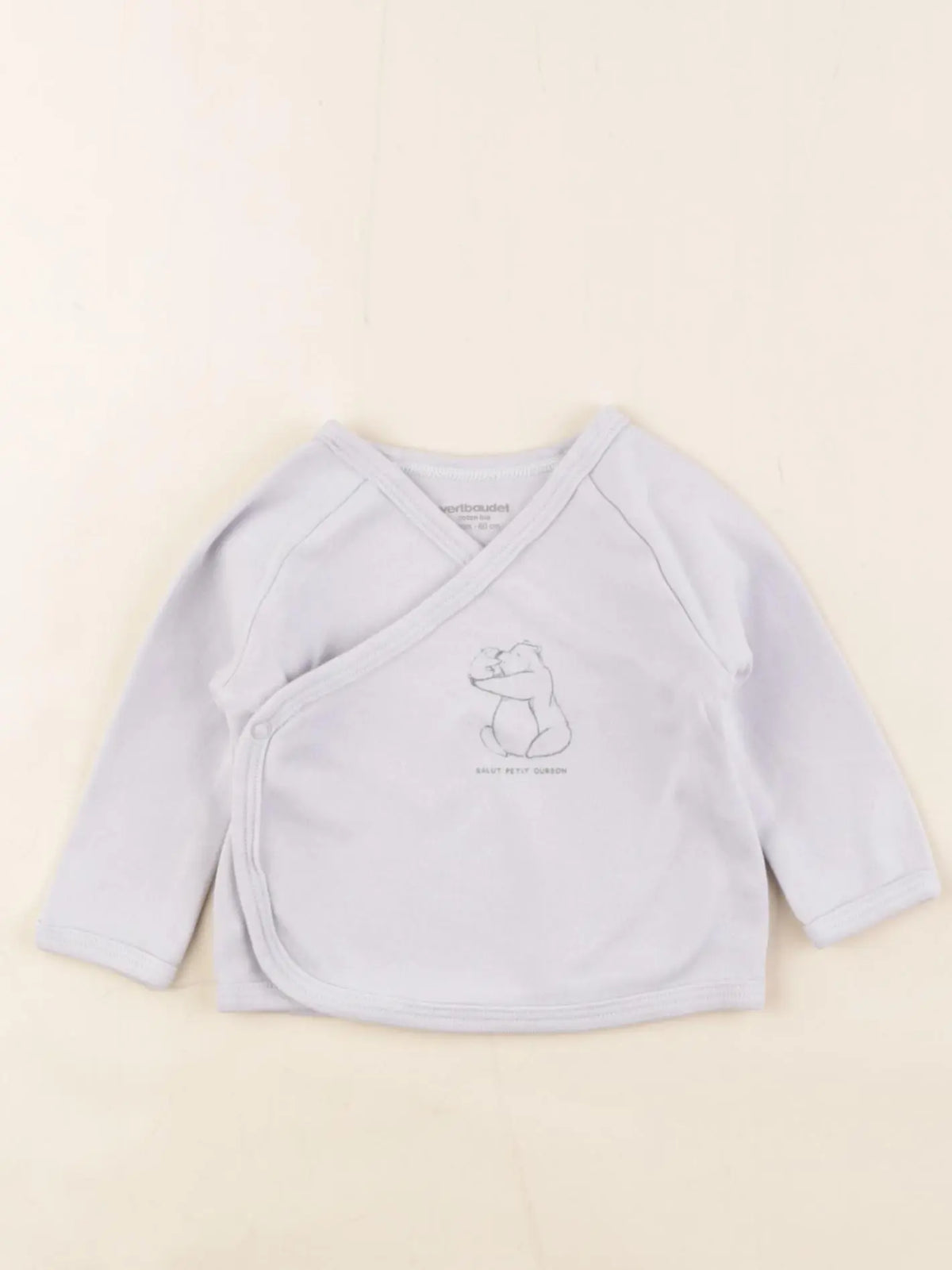 Vertbaudet - tee-shirt bleu - 3 mois