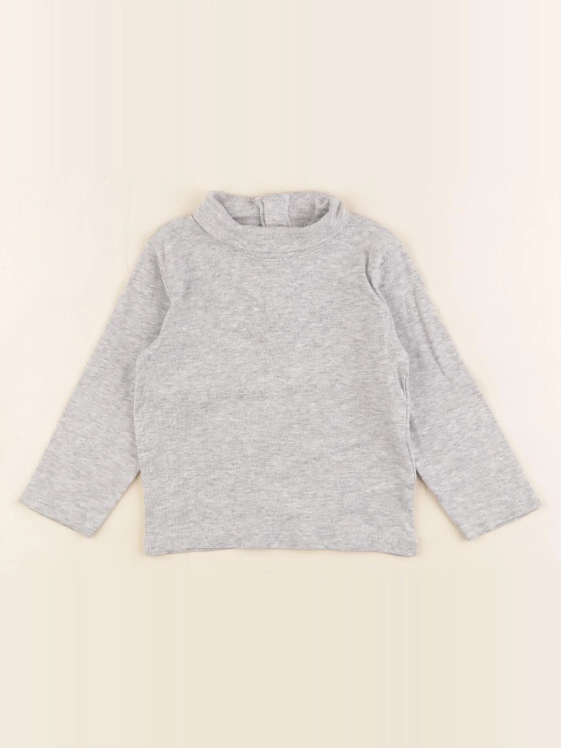 Vertbaudet - sous-pull gris - 18 mois