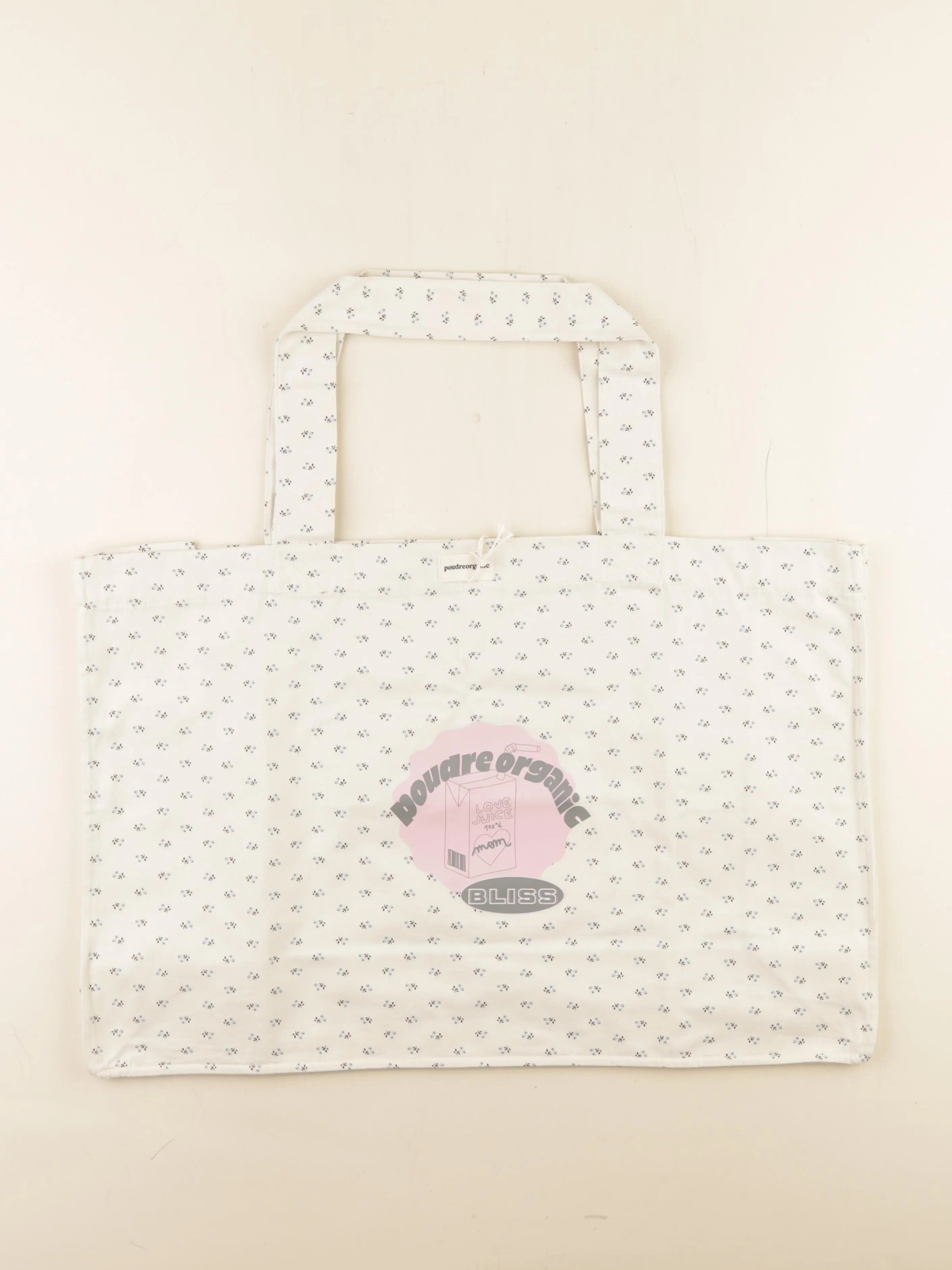 Poudre Organic - Grand Cabas VIGNE édition BLISS Festival beige -