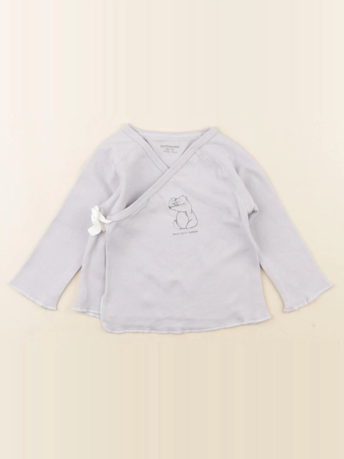 Vertbaudet - tee-shirt bleu - 12 mois