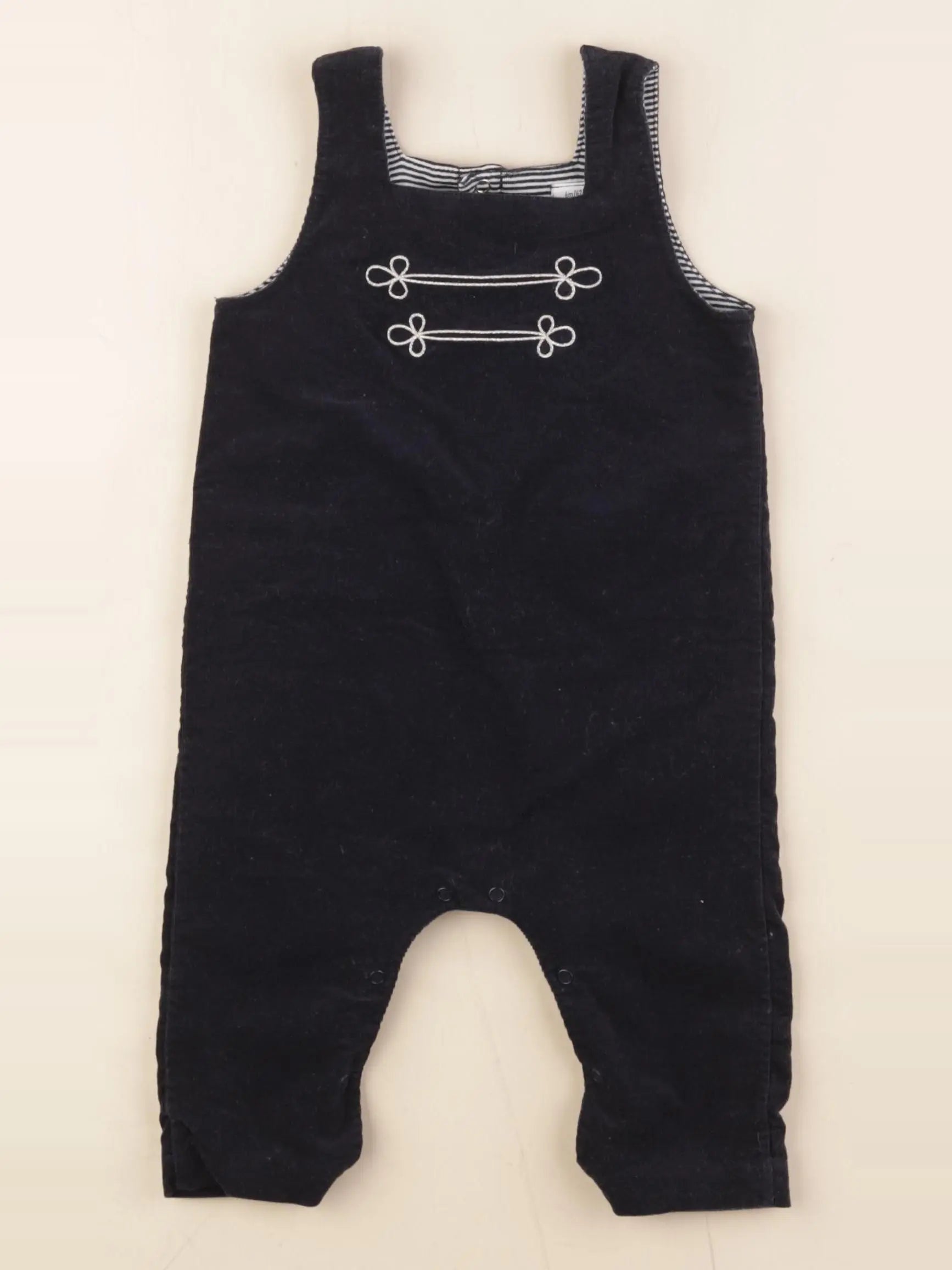 Petit Bateau - salopette bleu - 6 mois