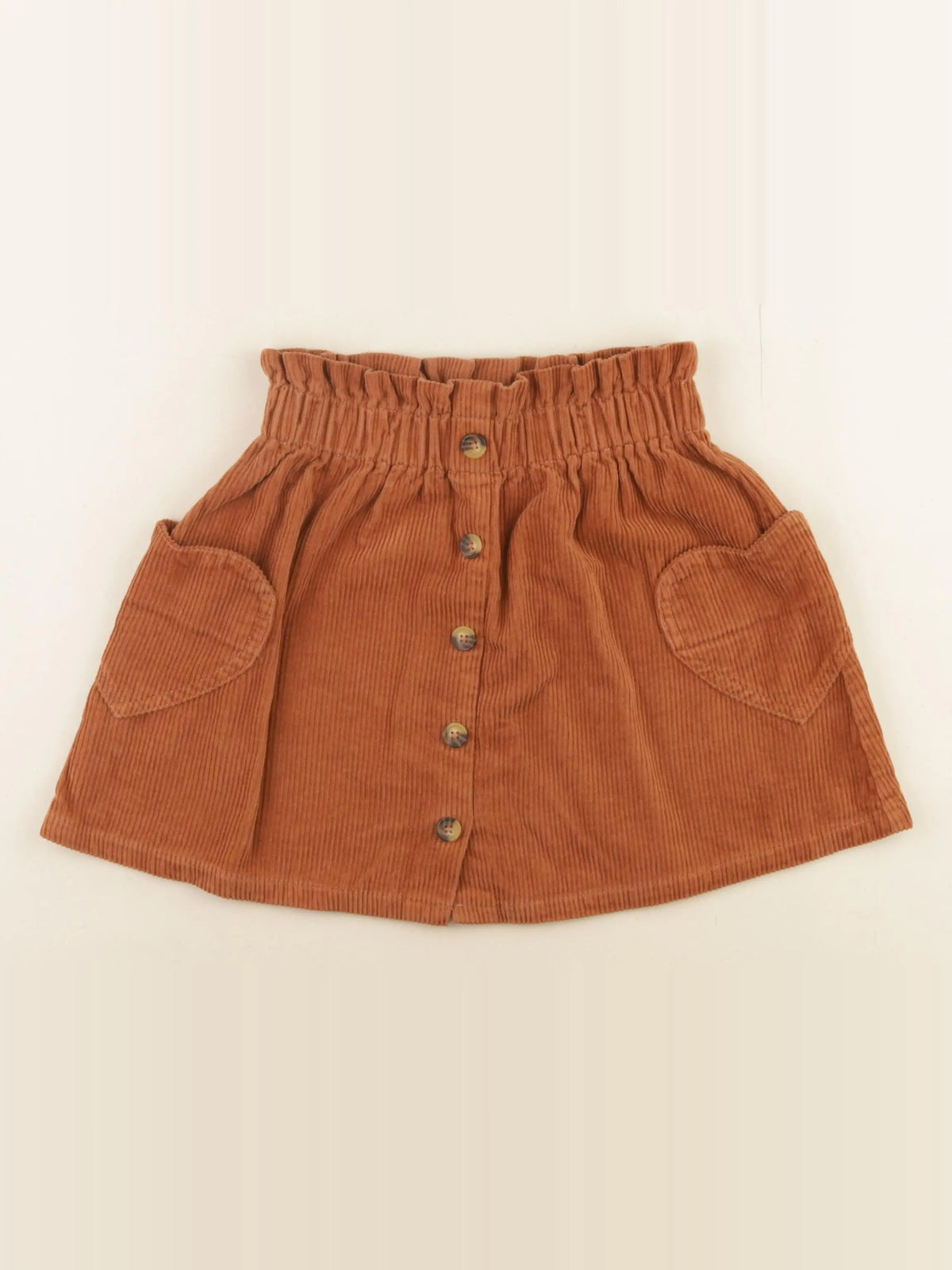 Vertbaudet - jupe marron - 10 ans
