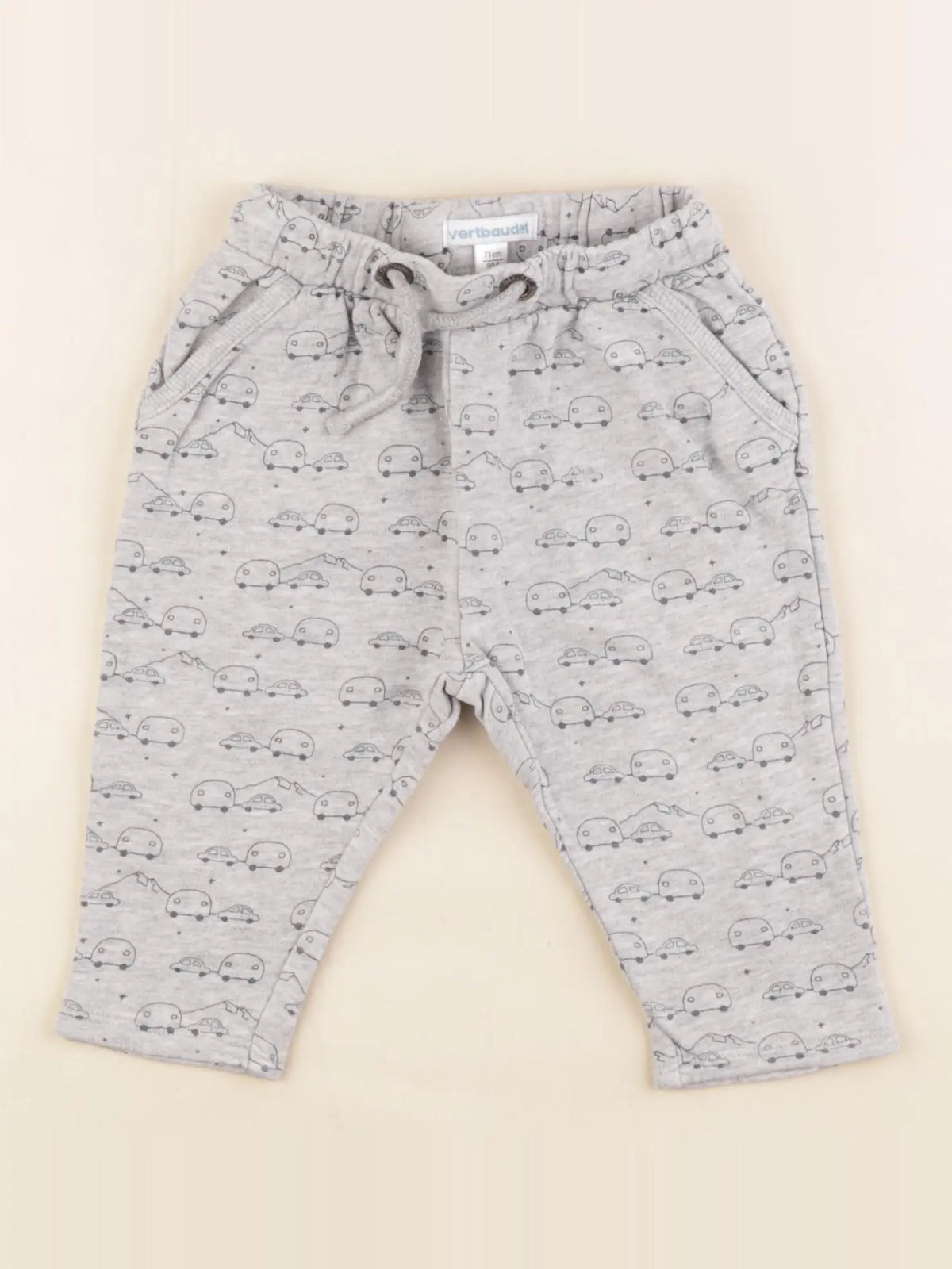Vertbaudet - jogging gris - 9 mois