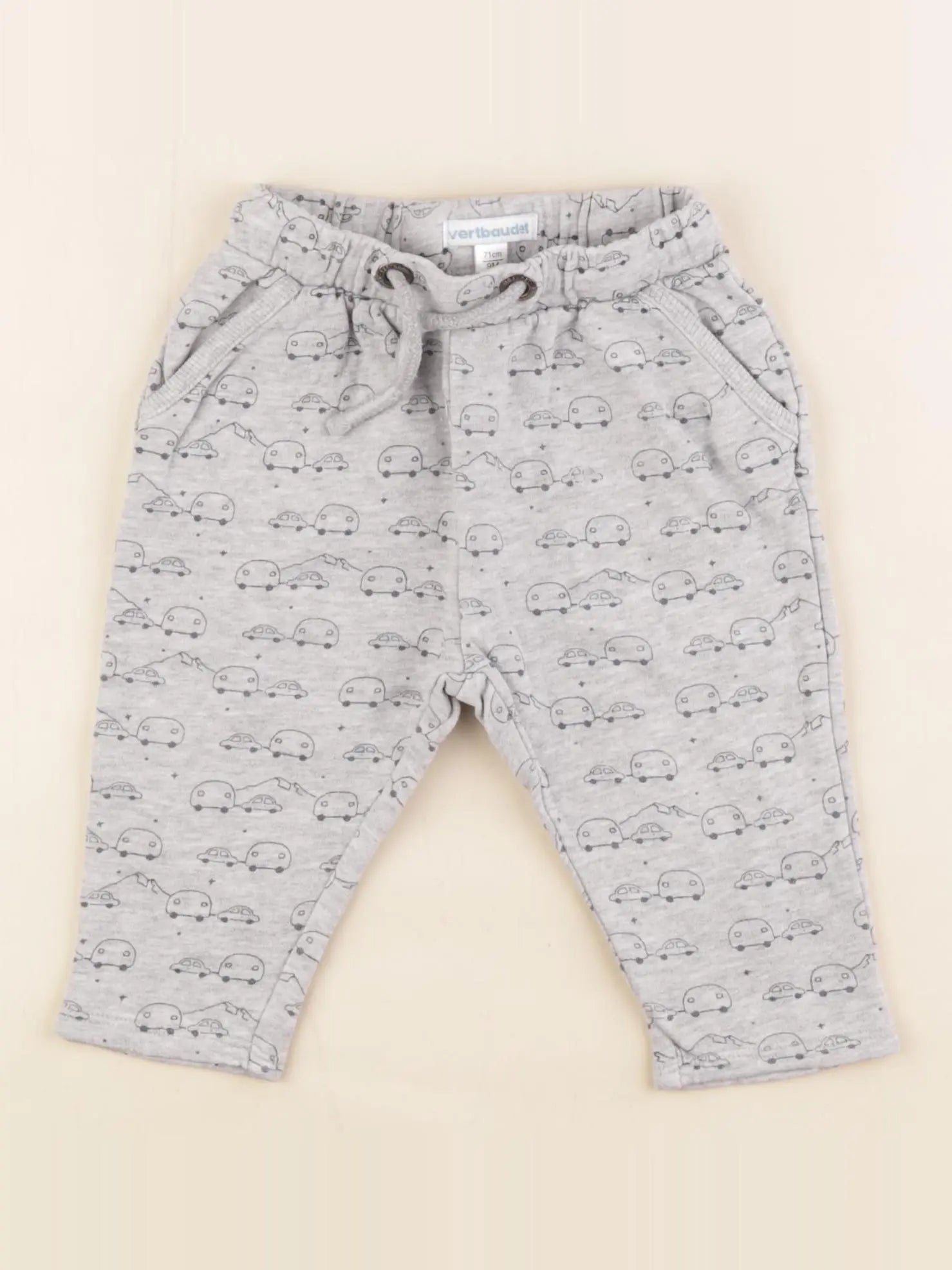 Vertbaudet - jogging gris - 9 mois