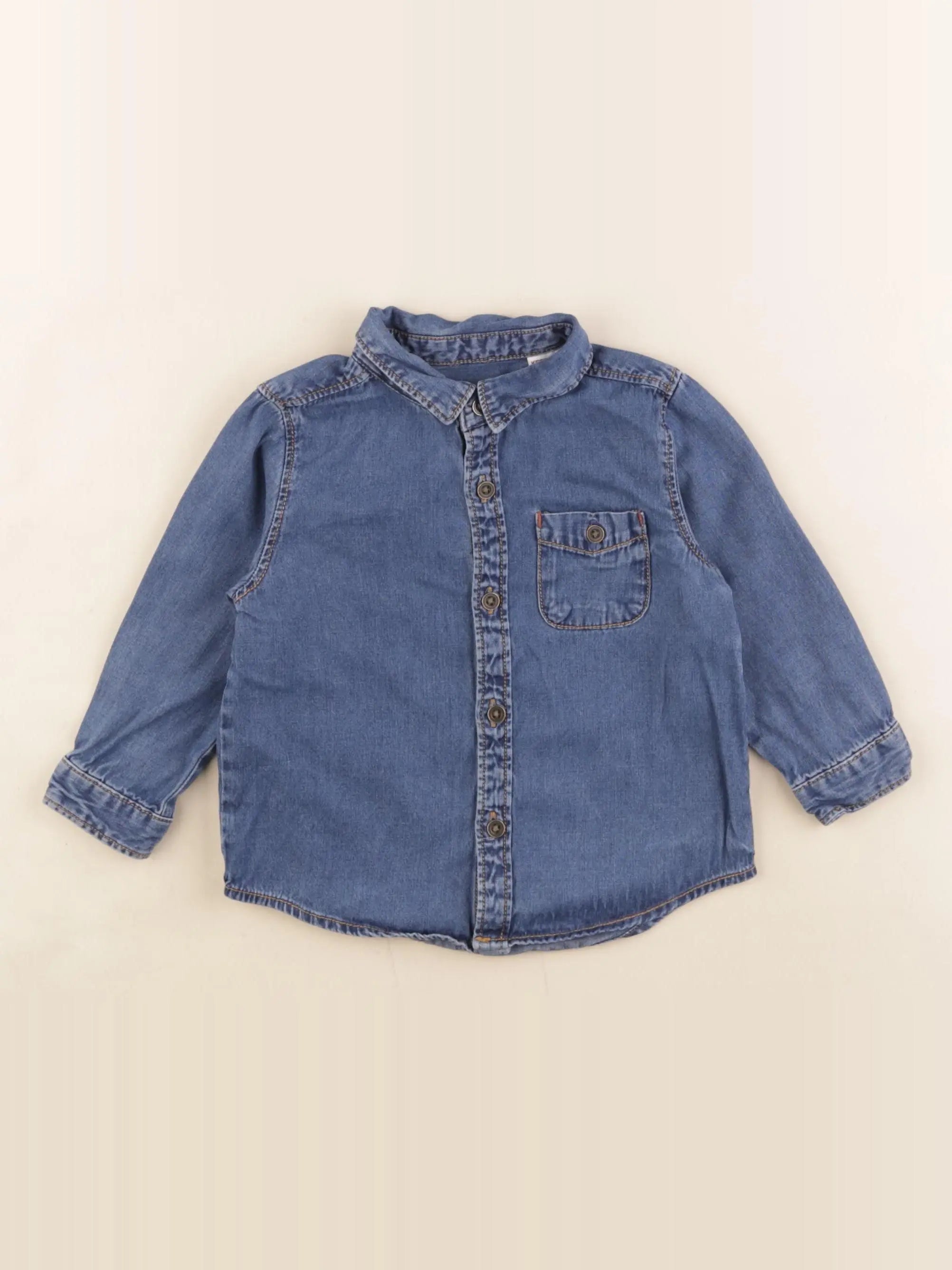 Zara - chemise bleu - 9/12 mois